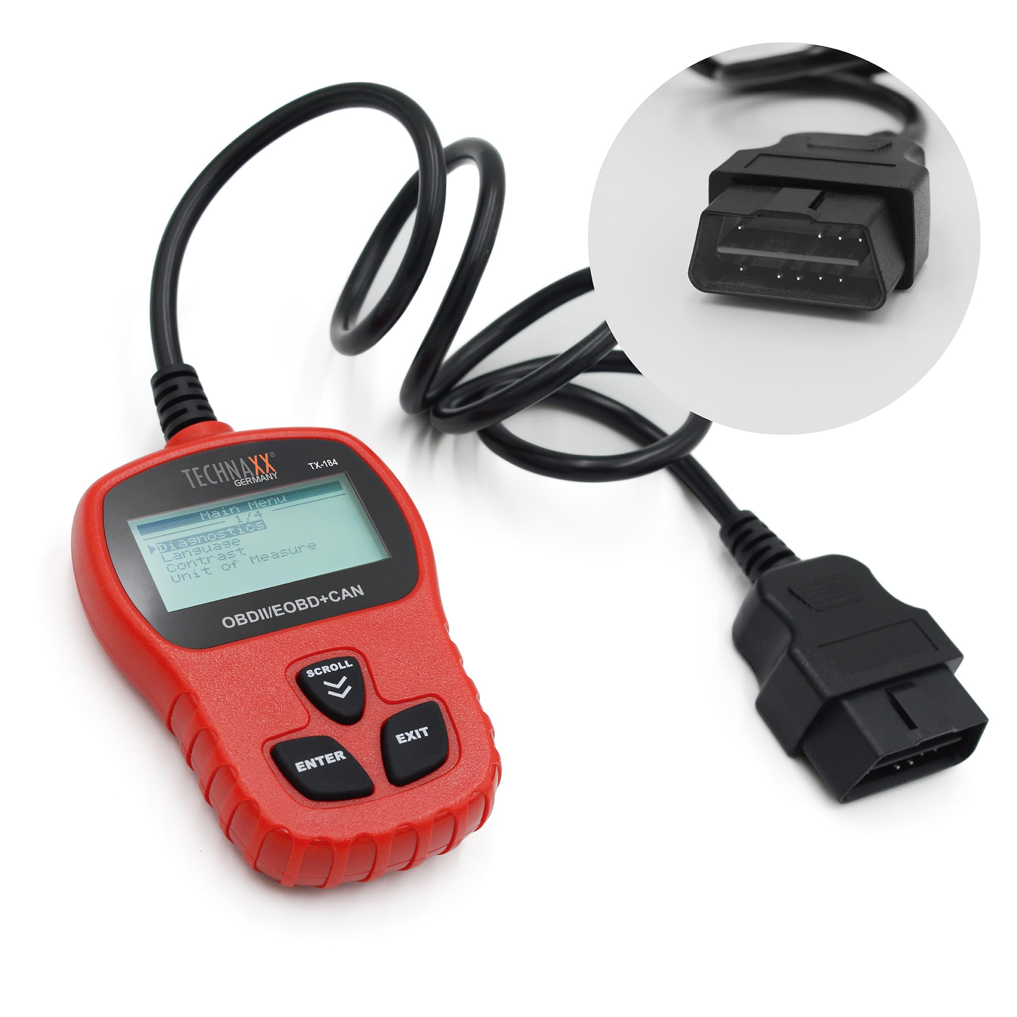 Technaxx DigiScan DS-02 scanner for negative films and slide films ⟮SD card slot, 6.1 cm ⟮2.4 inch⟯ TFT display, USB 2.0⟯