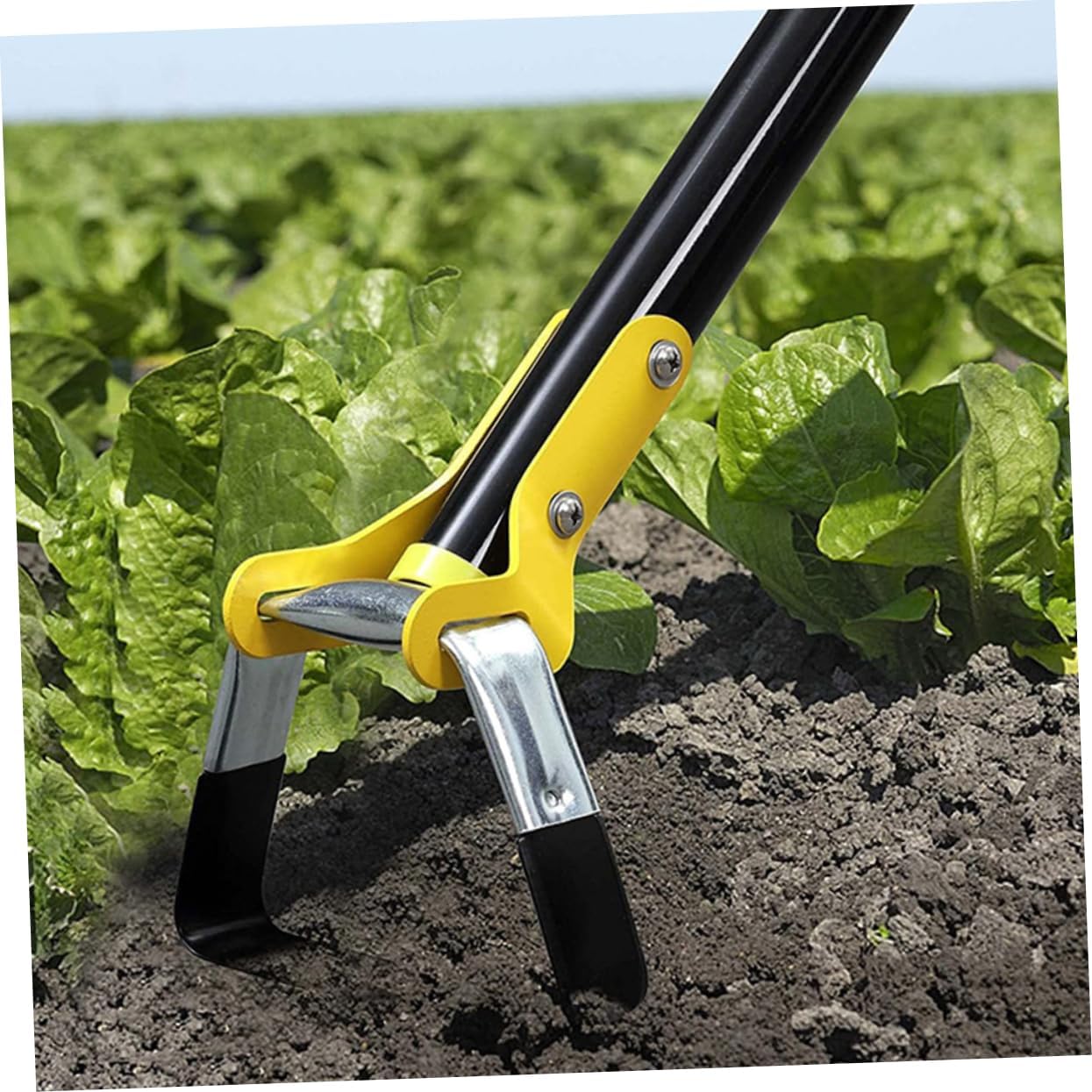 Mipcase 1.6m Garden Hand Hoe for Weeding Lightweight Portable Metal Tool for Digging and Soil Loosening for Gardening and Outdoor Use with Durable Design