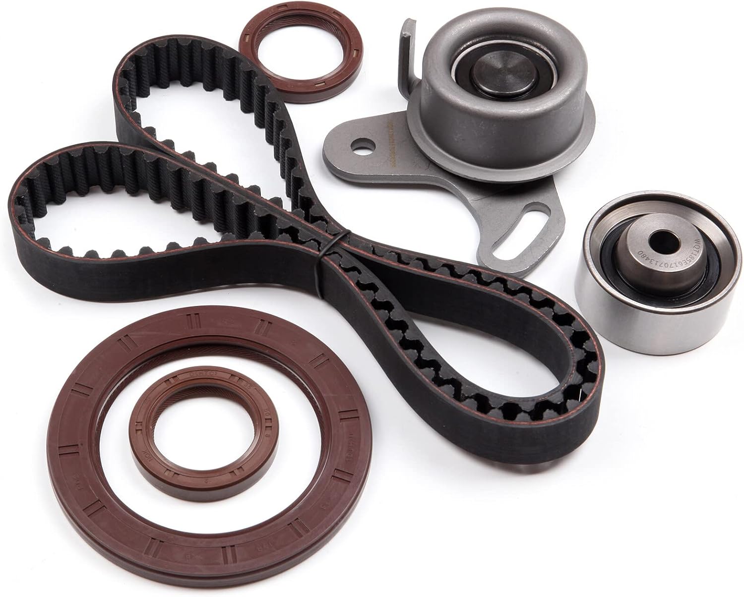 SCITOO Timing Belt Kit KPTK282 TB282K1 95282K1 24810-26020 24312-26000 TCK282 Timing Belt Water Pump Kit 1996-1997 2001-2011 for Hyundai accent 2006-2011 for Kia Rio 2006-2011 for Kia Rio5