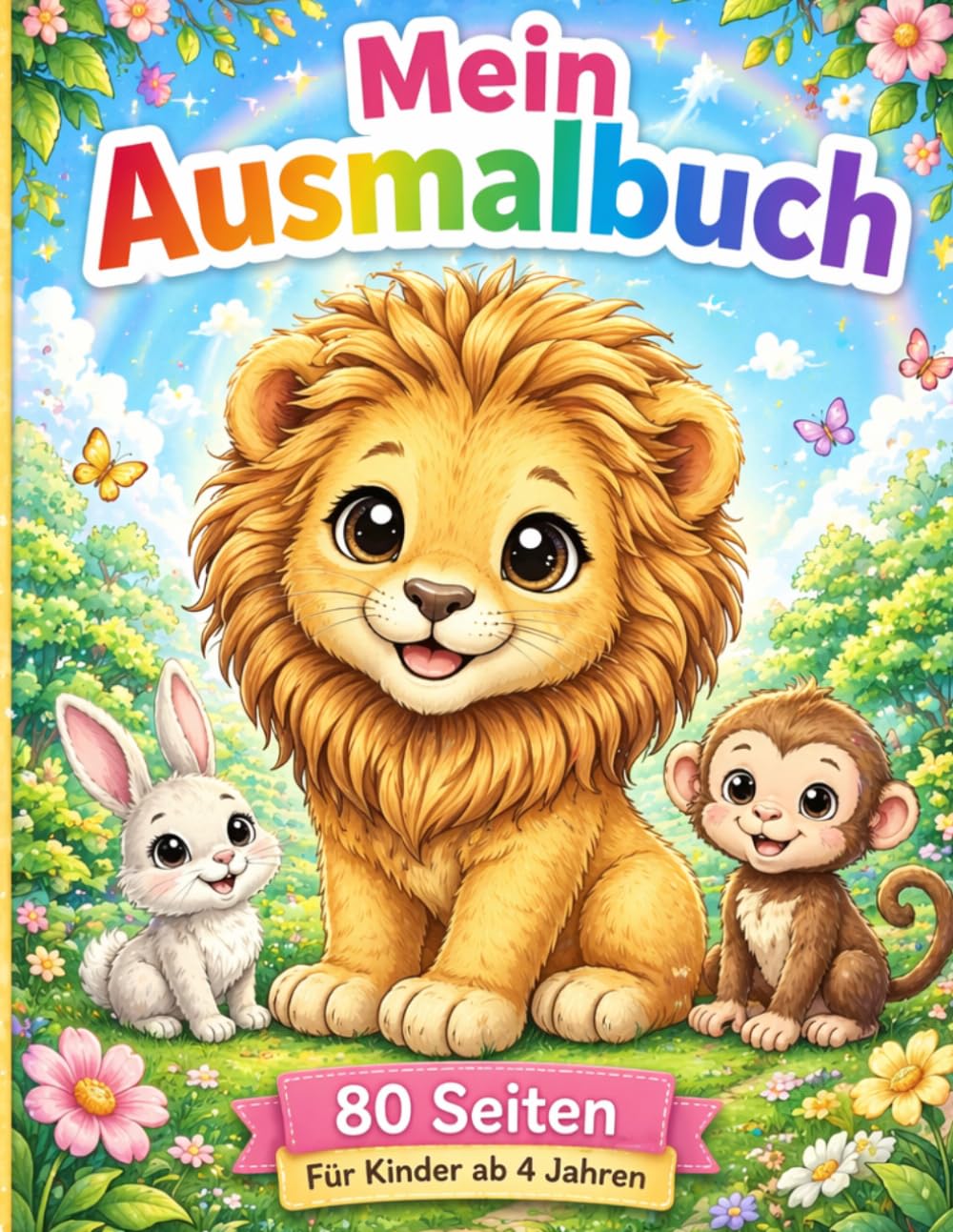 Mein Ausmalbuch: 80 Seiten. Für Kinder ab 4 Jahre. (Mein erstes Ausmalbuch für Kinder (2–4 Jahre))