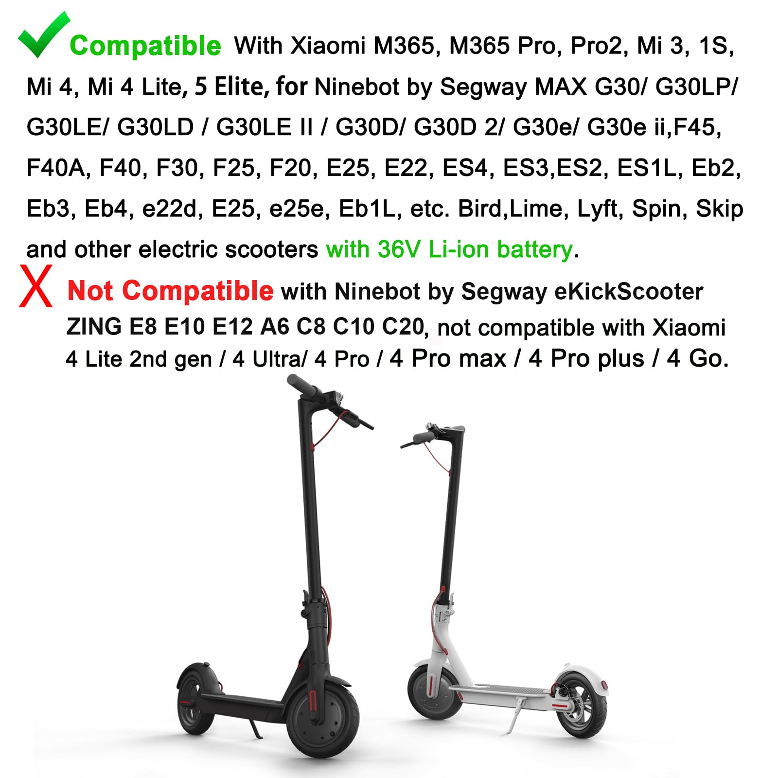 Cargador Patinete 42V 2A para Xiaomi M365 Pro Pro 2 1S Ninebot F40 F30 F20 ES1 ES2 ES4 ES3 E22E Batería 36V