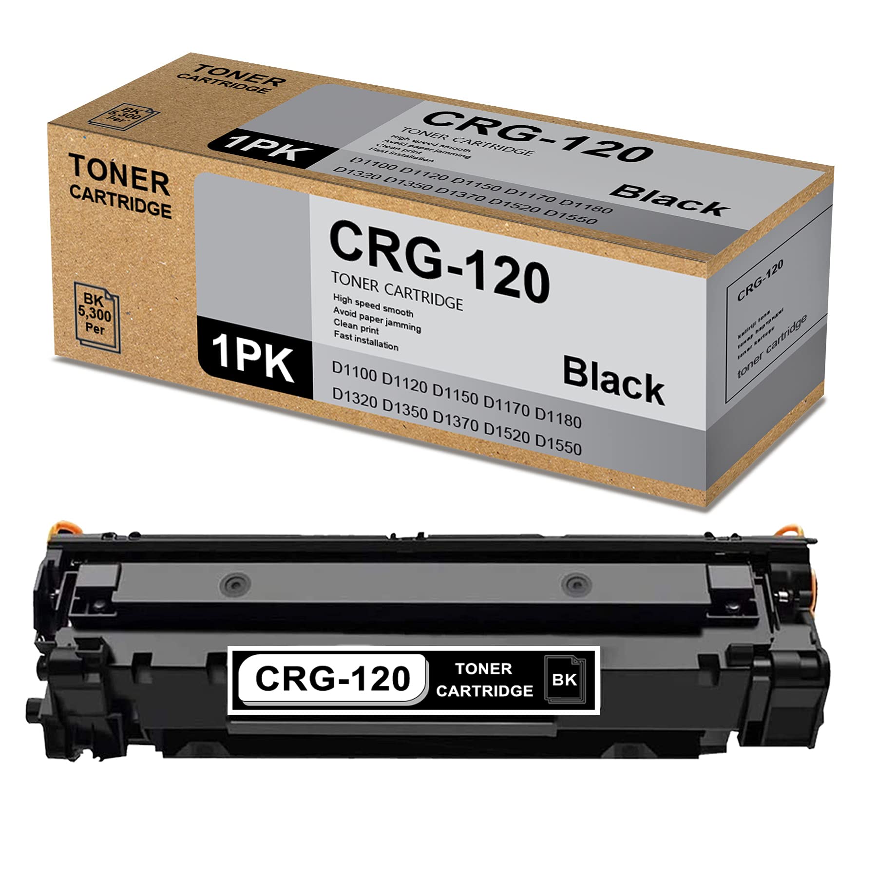 1 Pack Black Compatible 120 Toner Cartridge Replacement for ImageClass D1320 D1100 D1120 D1150 D1170 D1180 D1300 D1350 D1520 D1550 i-Sensys MF6680 Toner Cartridge Printer