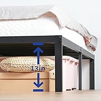 Vista 8 de Listón de marco de acero de la cama para dormir Olee T-3000 OL14BF04, Acero, Negro