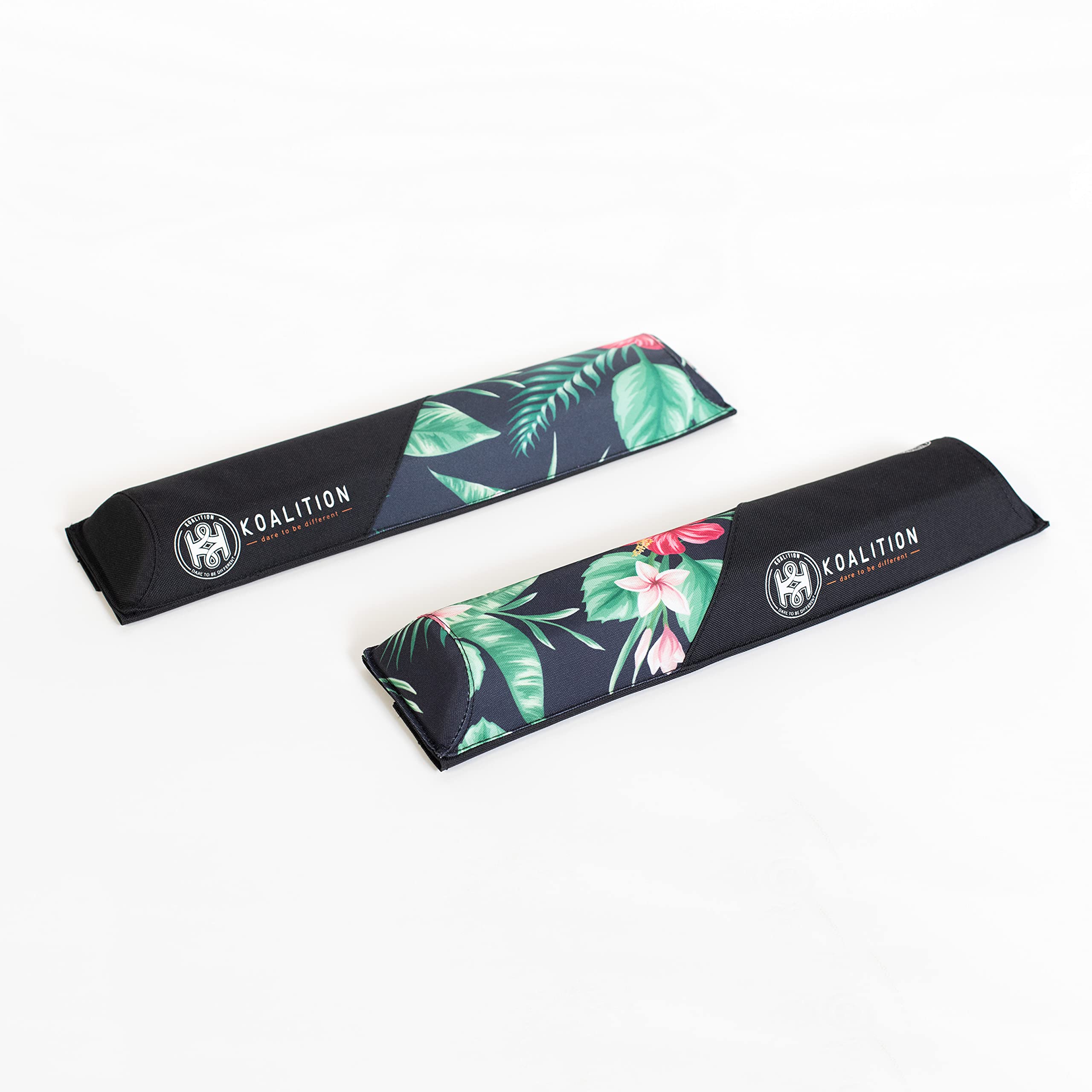 Aero Roof Rack Pads for Surf Board (Medium - 45 cm) Funky Nature Design by Koalition, Green