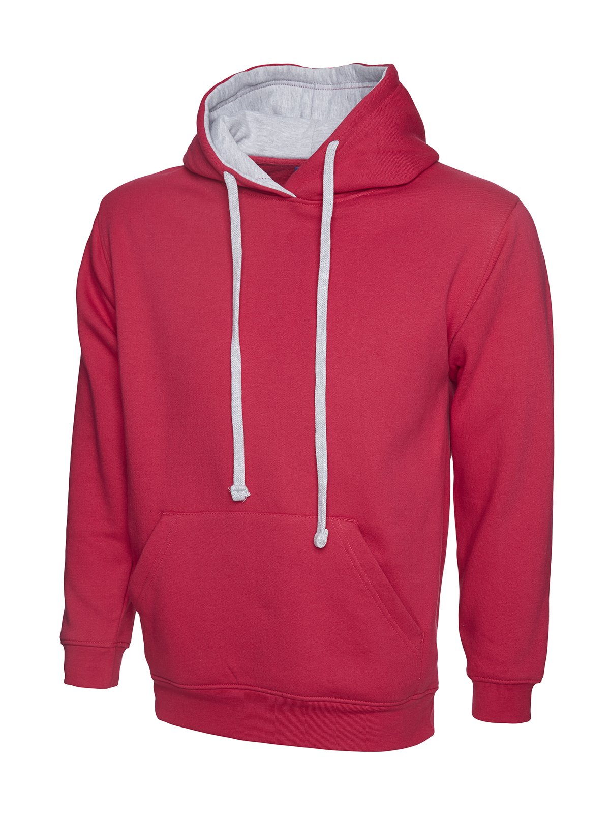 Sweat à capuche gris fuchsia UC507 300 g/m² taille L vêtement chaud - 2