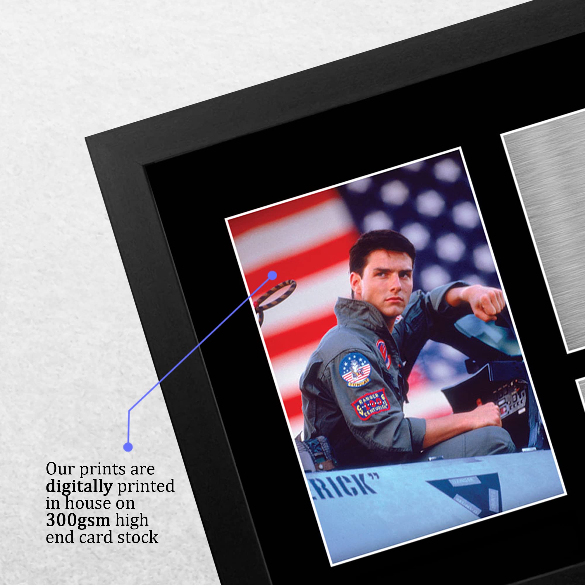 HWC Trading FR A4 Tom Cruise Top Gun Maverick Gifts Printed Signed Autograph Picture for Movie Memorabilia Fans - A4 Framed - Image 4