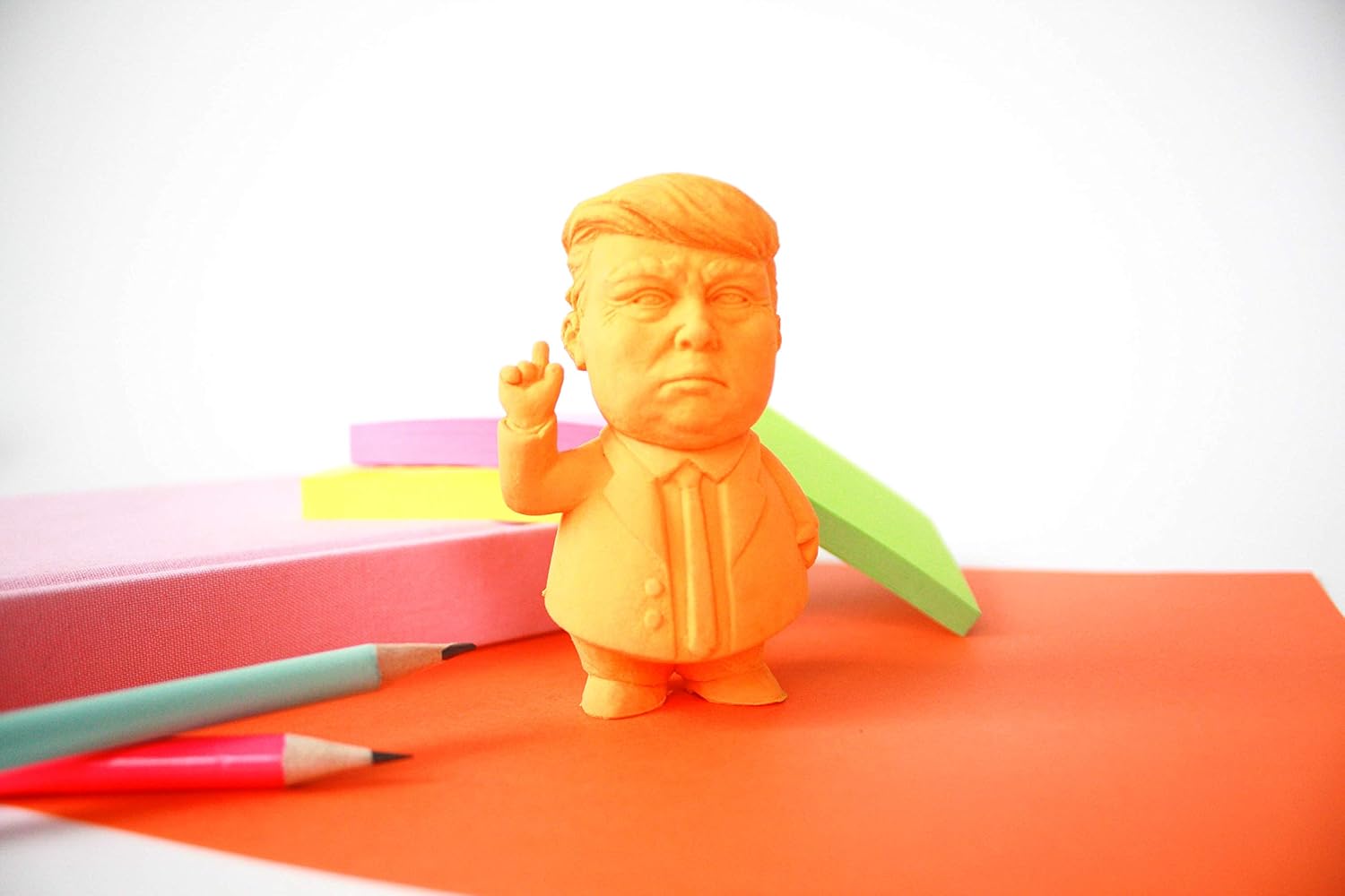 Gift Republic Trump Eraser Novelty Orange Presidential Eraser Home Office Student Stationery Funny Gift Idea Boxed Rubber Erase Mistakes image 2