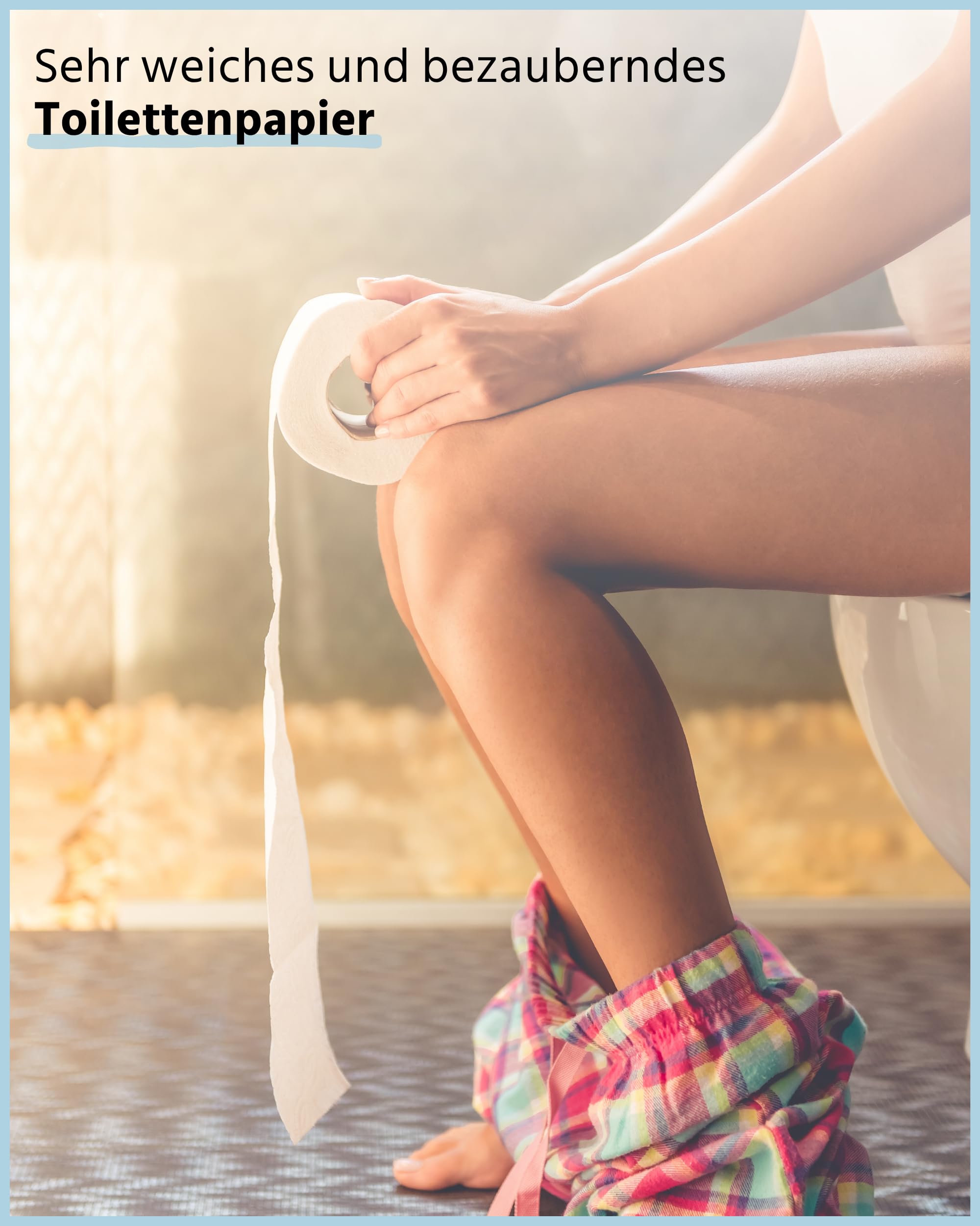 Glücksblatt Toilettenpapier 3-lagig, 48 Rollen mit bunten Druckmotiven | Premium Frischzellstoff mit bunten Motiven, 150 Blatt je Rolle, superweich & reißfest, PEFC™ zertifiziert, 30% Recyclingfolie