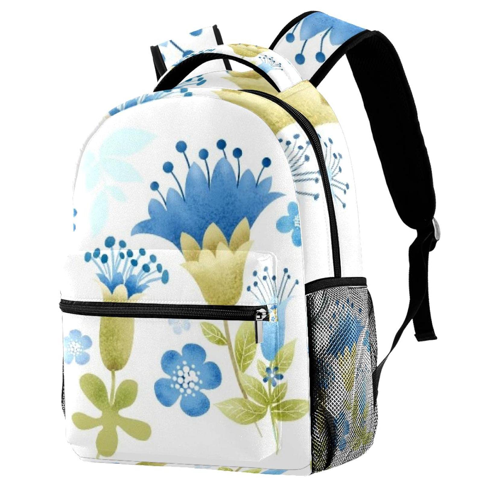 Sac à dos de voyage mignon avec pendentif fleurs style rétro
