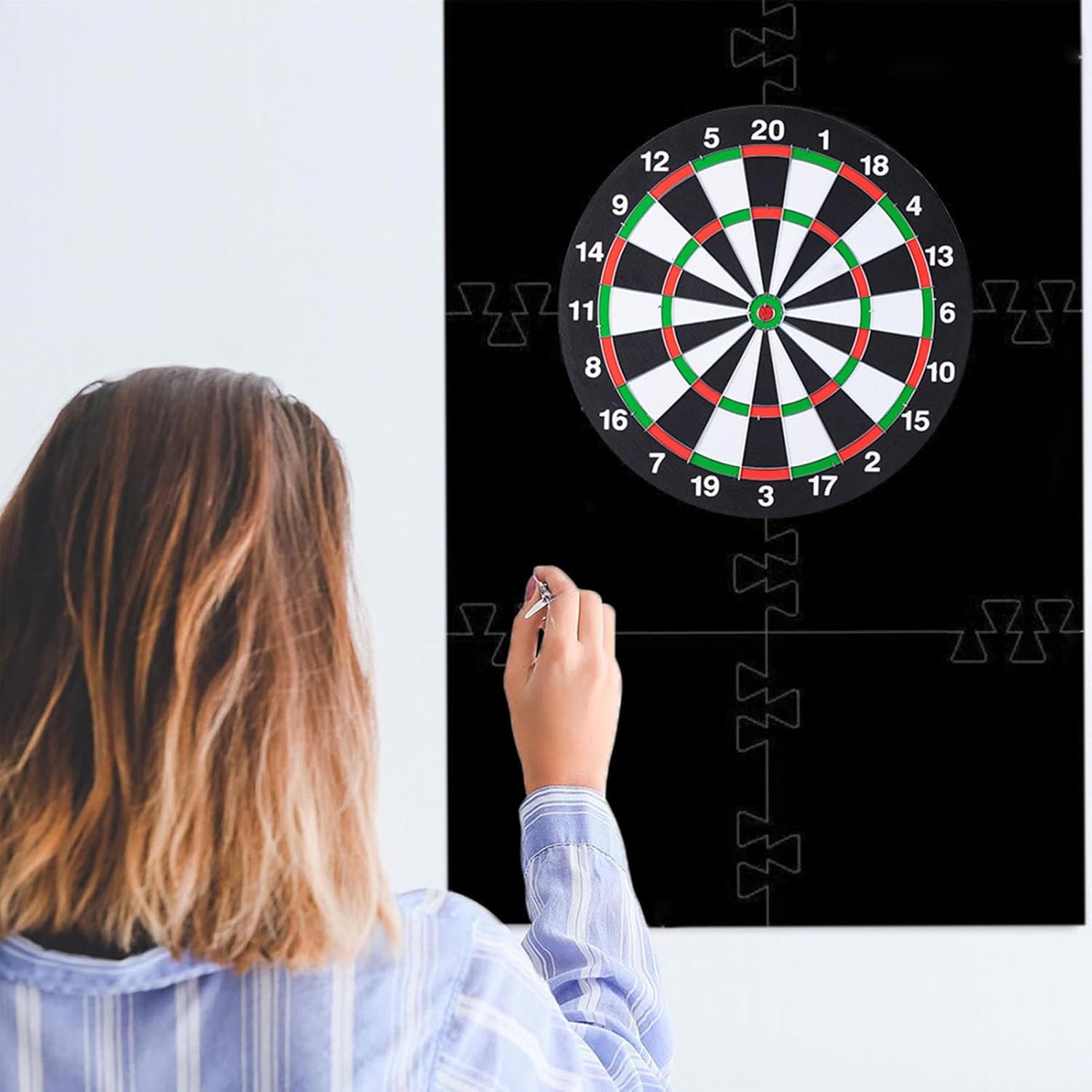 Dartboard Backboard Surround Wall Protector Dartboard Backboard Splicing EVA Dartboard Surround Wall Protector for Home Bar Game Room Club