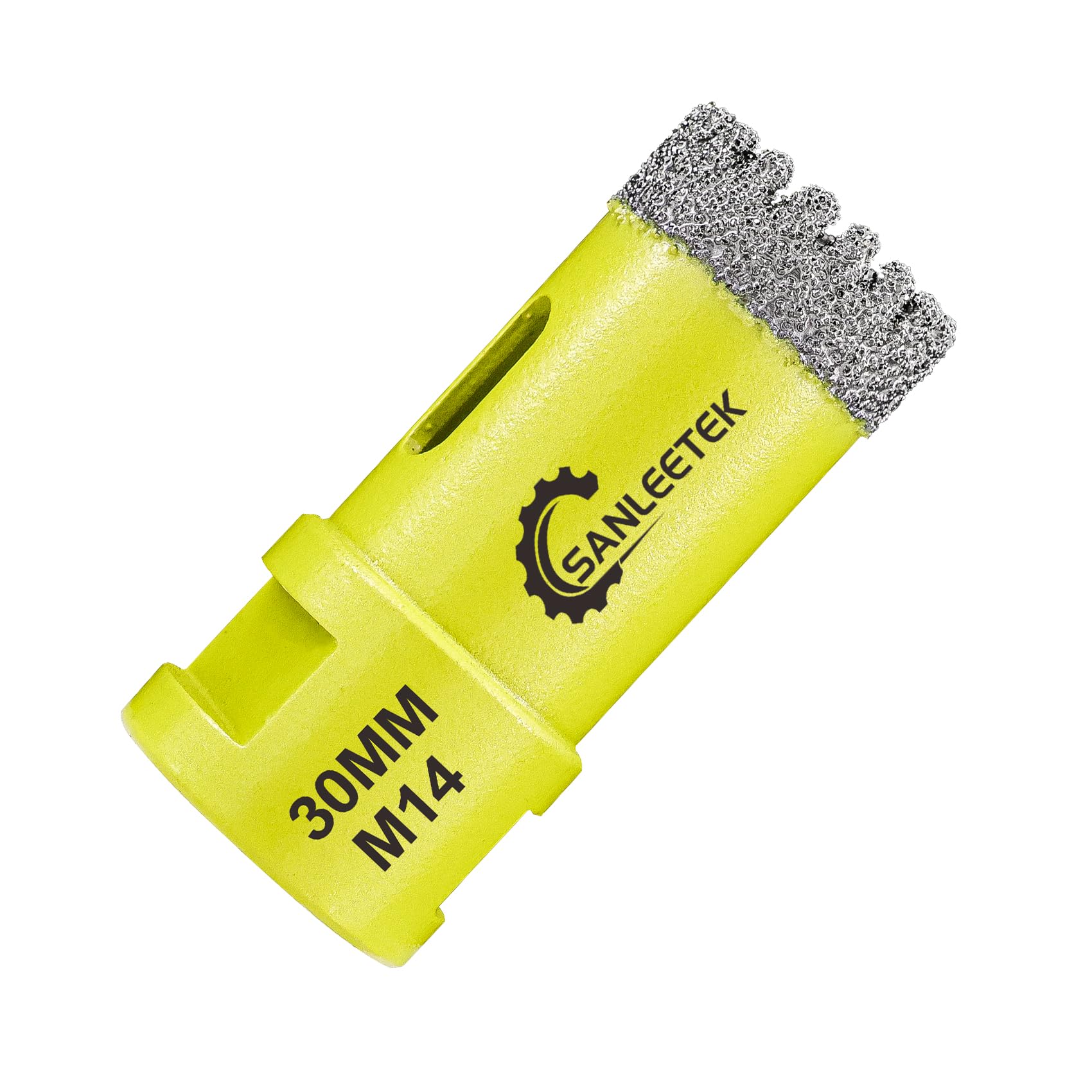 Diamond Core Drill Bits 30mm - Serrated Diamond Hole Saw Kit SANLEETEK for Ceramic Porcelain Tile Marble Granite M14 Thread