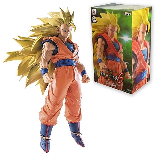 Banpresto Dragon Ball Super Saiyan 3 Goku Sculptures Big Budoukai 6 Volume 5 Figure, 6.3 by Banpresto