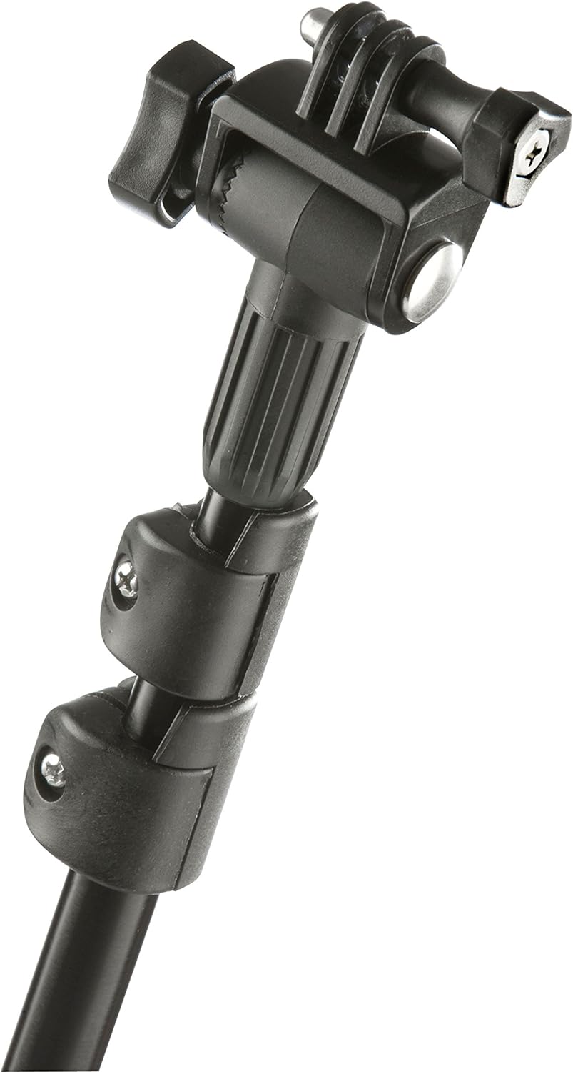 Veho Muvi Extra-Long Extendable Monopod with Locking Tripod Head for Muvi KX-Series | Muvi K-Series | Muvi HD | Muvi Micro - Black (VCC-A028-LMP)