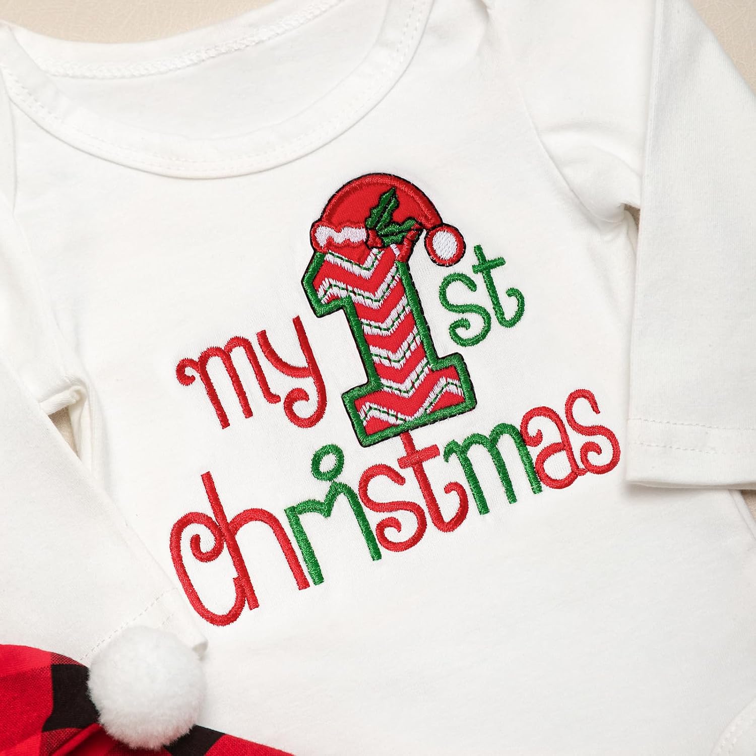 Baby Girl Boy Christmas Outfit My 1st Christmas 0-18 Months Infant Clothes 4 Pcs Set