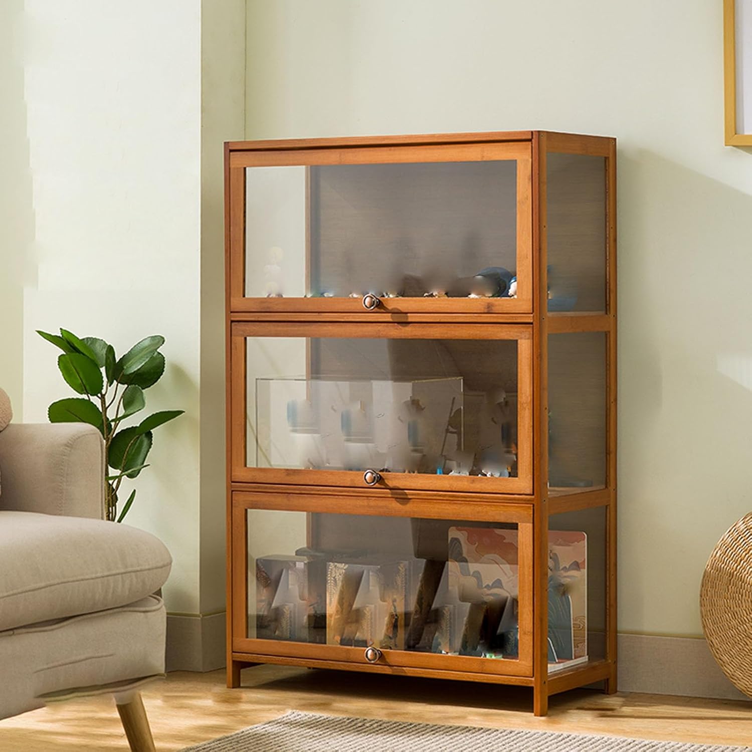 Wall Cabinet with Doors and Shelves, Kitchen Wall Cabinets Storage with Flip Door, Wall Mount Cabinets for Kitchen Storage, Curio Display Cabinet for Bathroom Living Room Study,106/41.7in-70/27.6in
