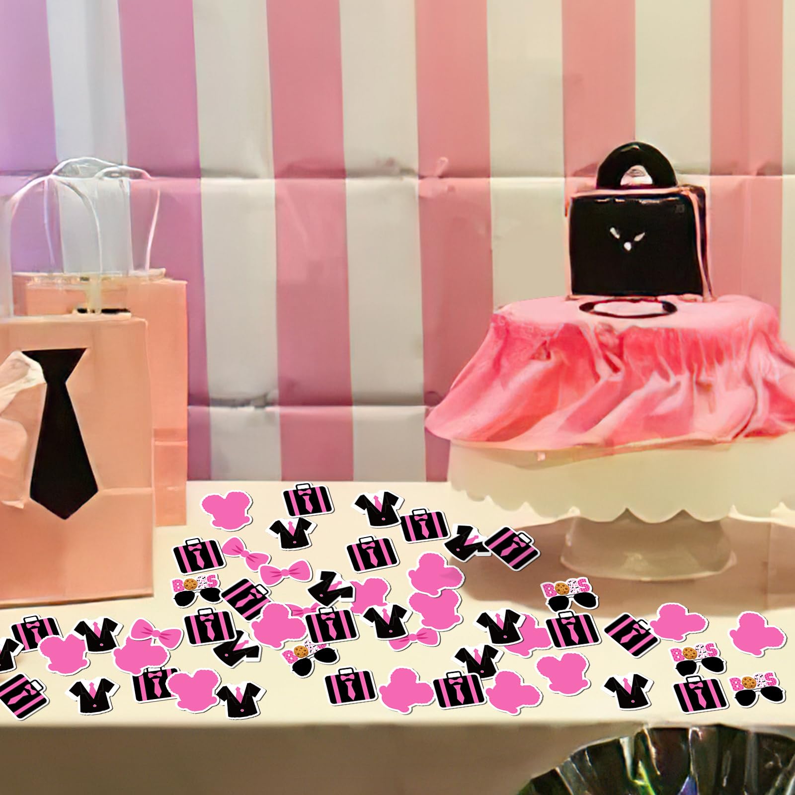 Tischkonfetti für Mädchen, Tischkonfetti für Mädchen, Tischkonfetti, Boss-Thema, Papierstreuung, Geschlechtsoffenbarung, Babyparty, Tischdekoration für Mädchen, 1. Geburtstag, Party, Babyparty,