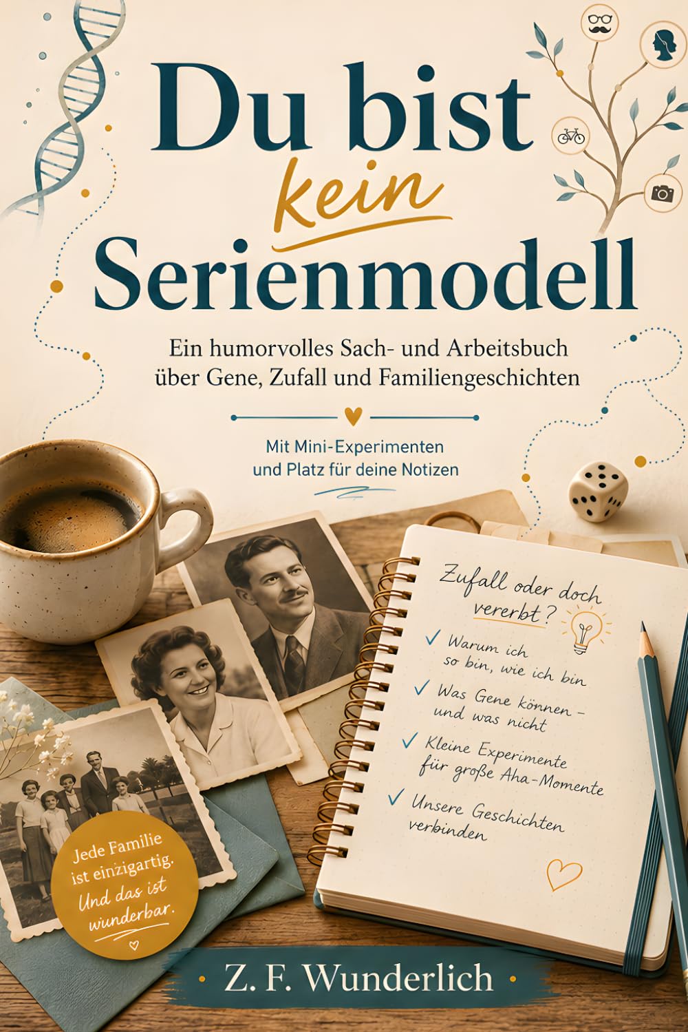Du bist kein Serienmodell: Ein humorvolles Sach- und Arbeitsbuch über Gene, Zufall und Familiengeschichten