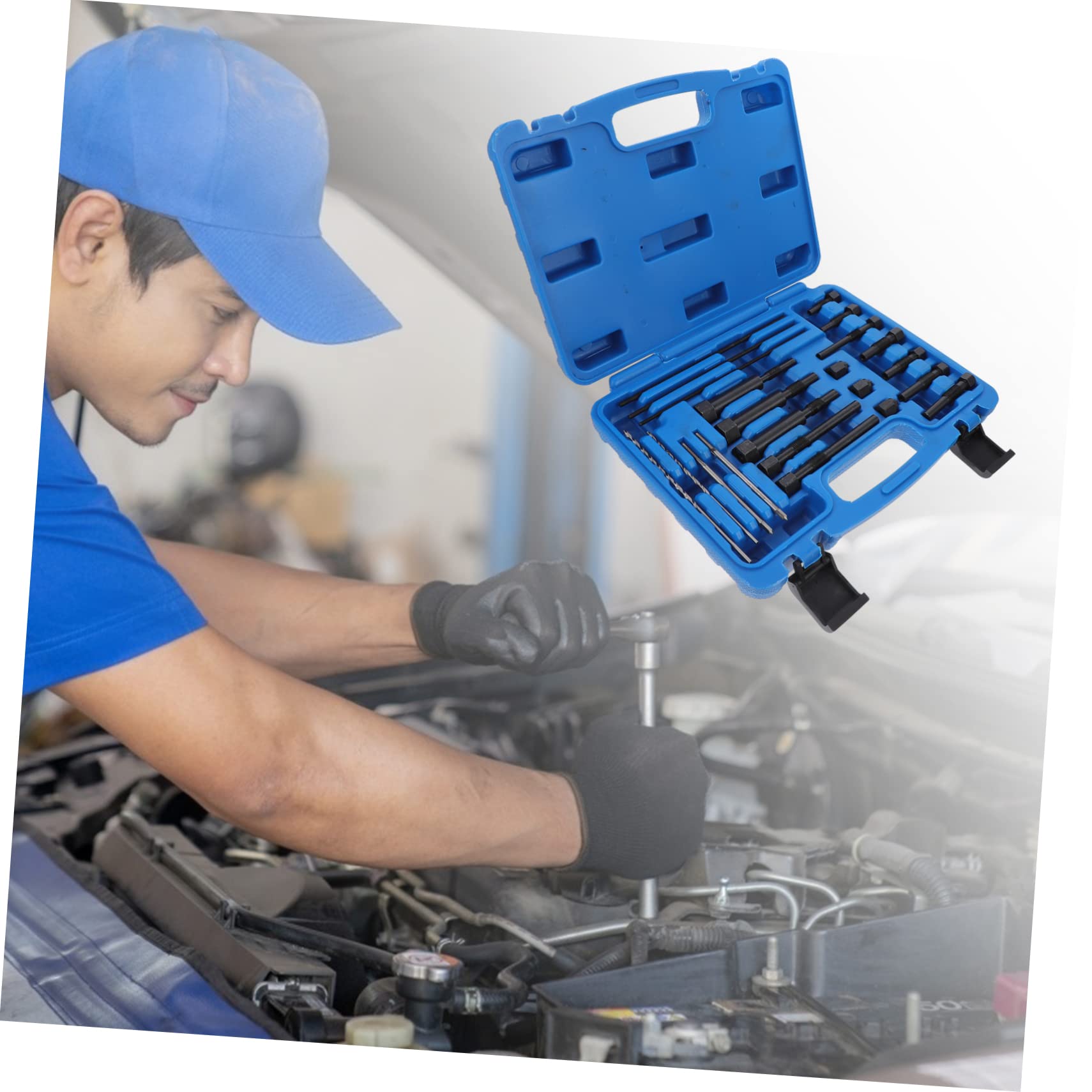 Gatuida Outil De Retrait De Bougie De Préchauffage Kit pour Voiture Usage Auto Extraction Électrode Hiver Réparation Automobile