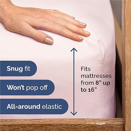 Vista 705 de Juego de sábanas Split King de 7 piezas, sábanas transpirables y refrescantes, sábanas de hotel, bolsillos profundos, ajuste fácil, suaves y sin