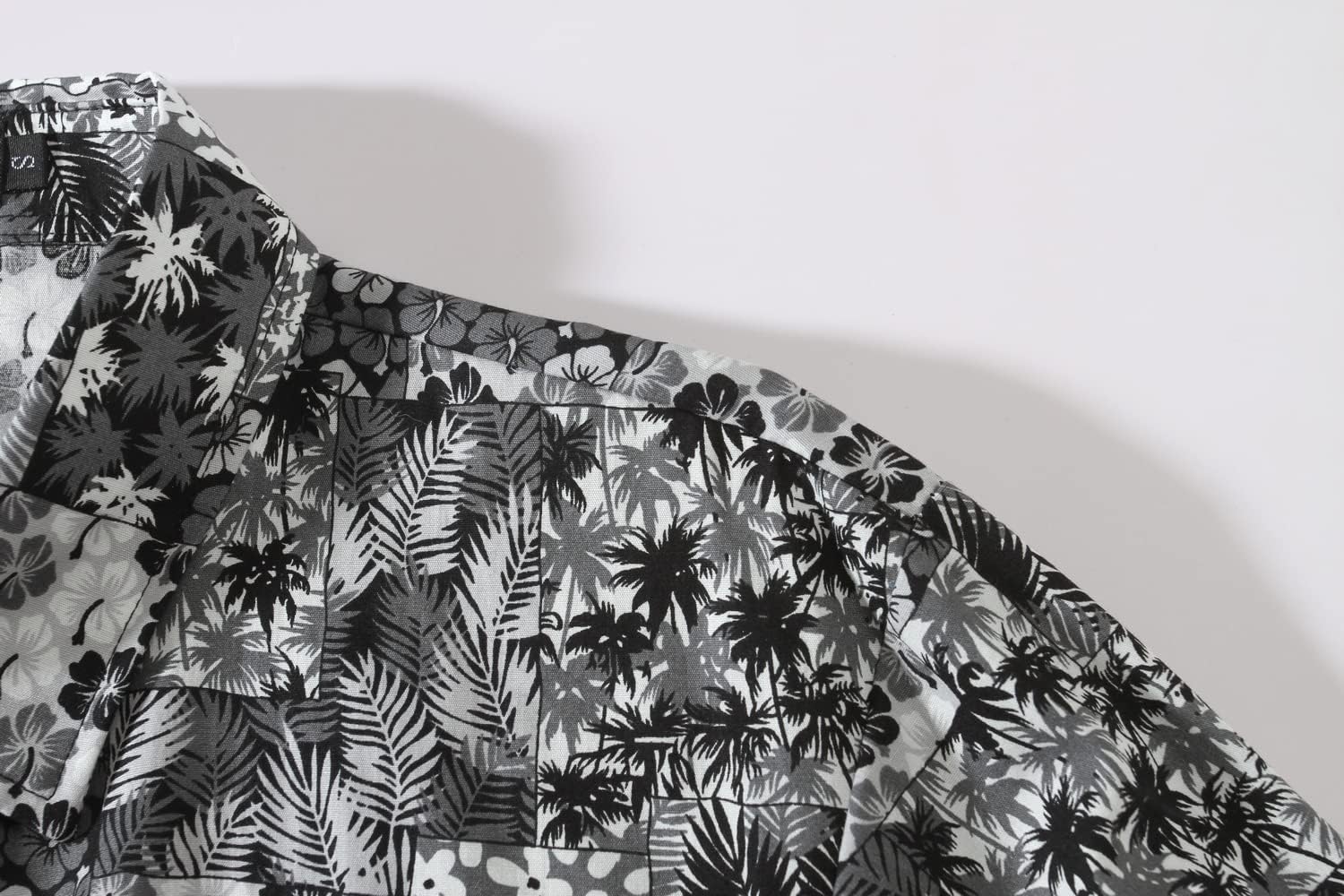 SSLR-Hawaiian-Shirts-for-Men-Dress Shirt Button Down Shirt Floral Long Sleeve - Image 4