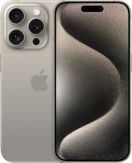 Apple iPhone 15 Pro MAX 256GB Titanio Natural Desbloqueado (Reacondicionado) Esim
