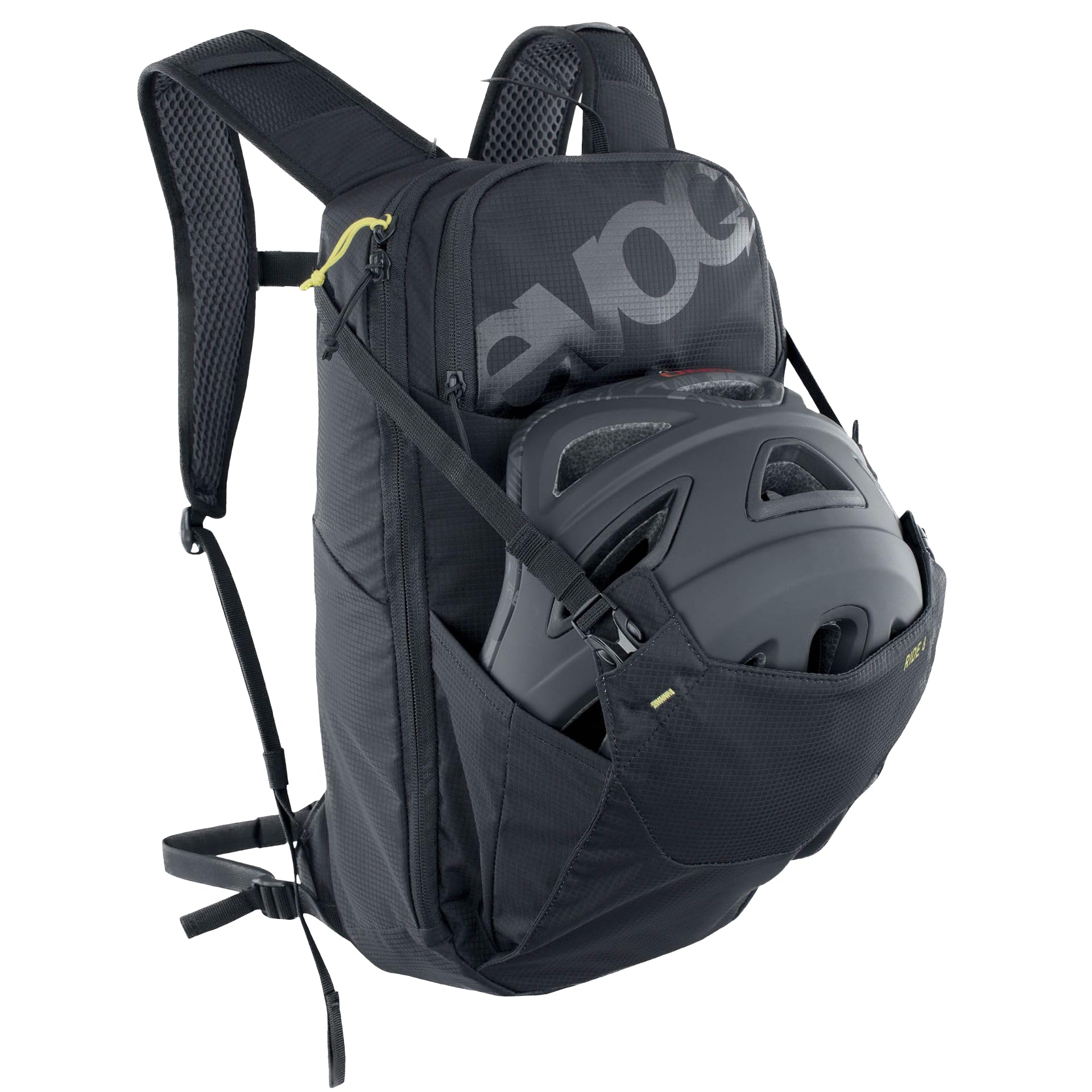 EVOC RIDE 8 Zaino da bici, zaino da trekking (zaino con intelligente sistema di gestione delle tasche, imbottitura posteriore AIR-PAD, borsa da bici)