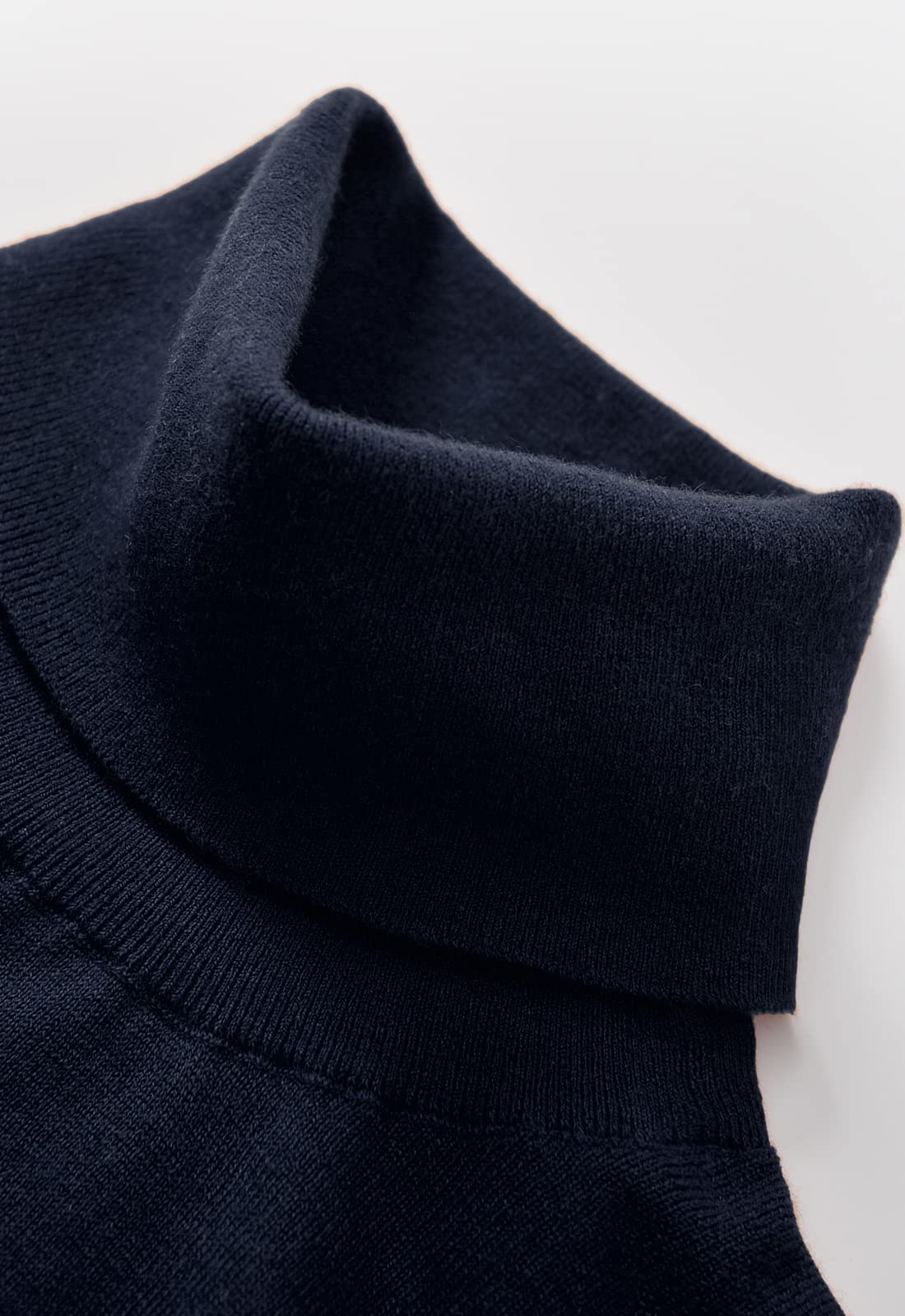 Maglione da uomo in lana merino a collo alto autunno caldo lavorato a maglia