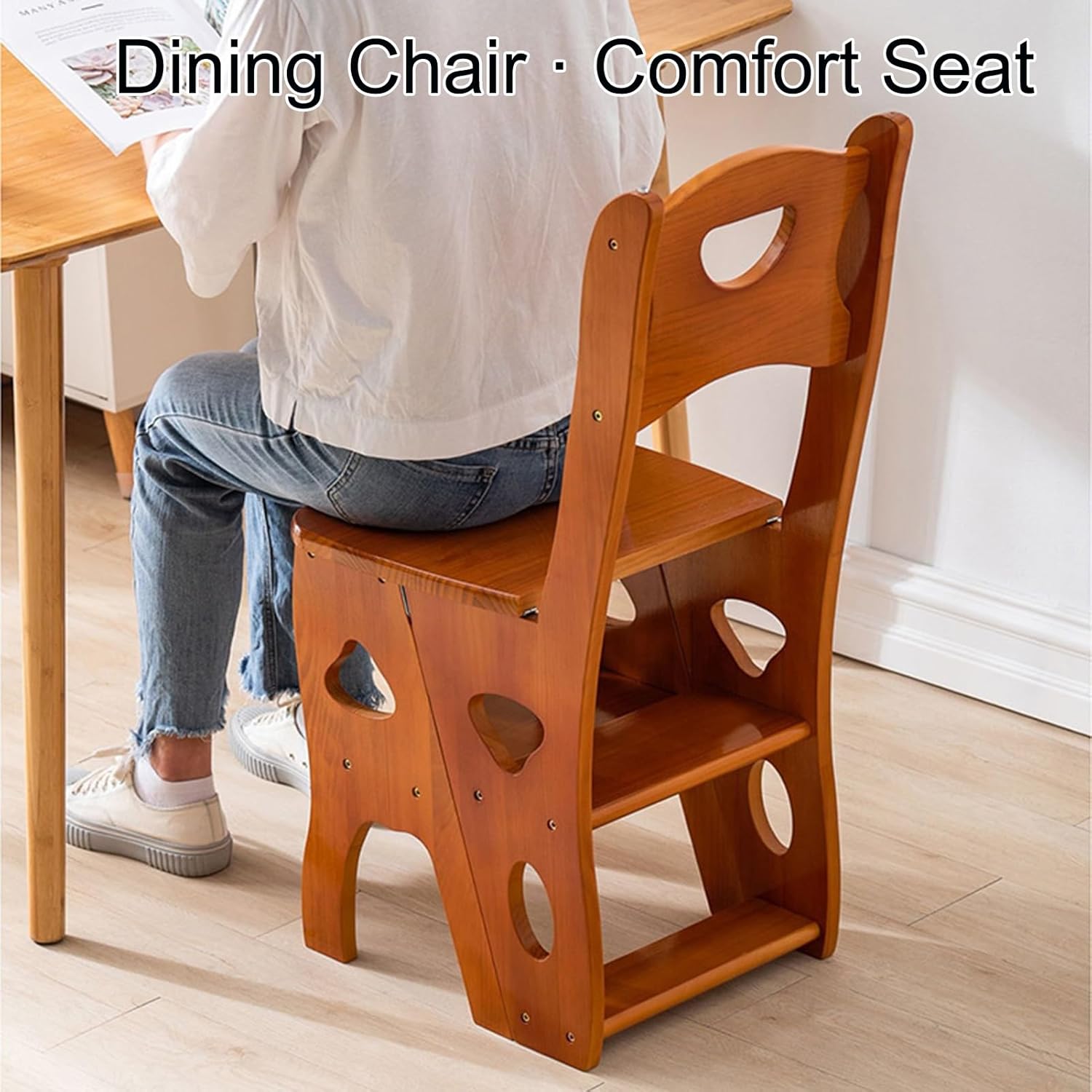 パリの雑貨屋 F-970 ネコチェア 椅子 木製 天然木 タモ材 玄関 チェア