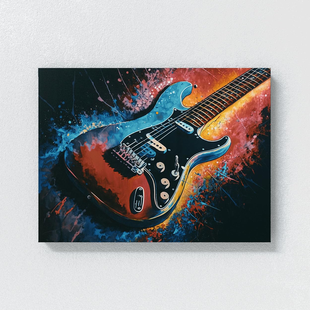 Amazon.com: Sense Canvas Guitar Art Guitar Abstract 19 Canvas Art