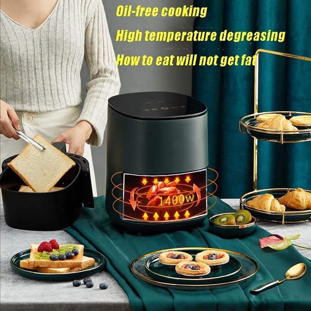 2.5L Air Fryer, Électrique Air à air Chaud Cuisinière d'otilless avec 8 préréglages, écran Tactile à écran LCD numérique, Panier antiadhésif, 1400W