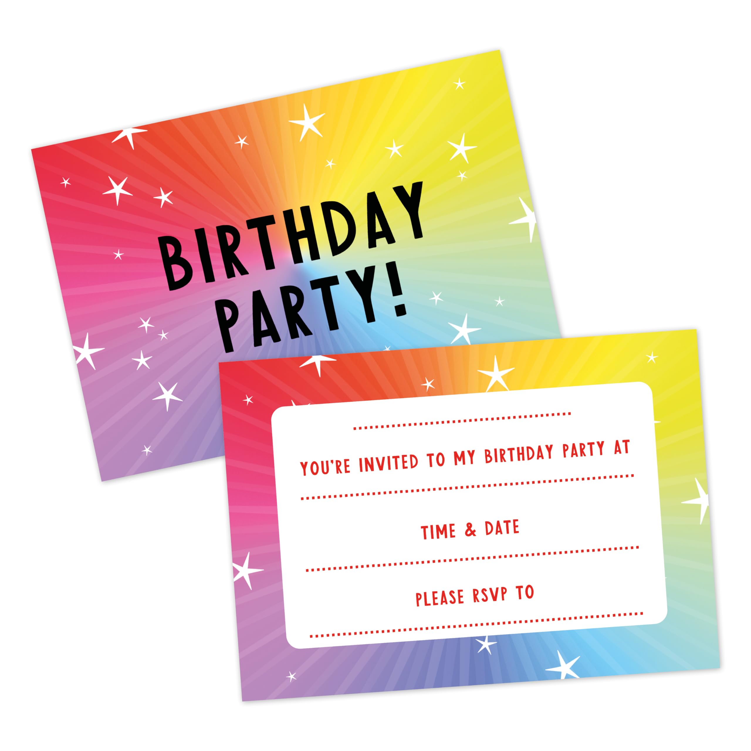 Manta Makes Party invitations for kids pack of 36