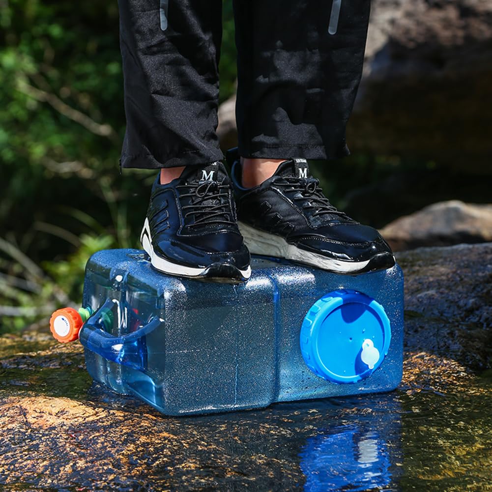 Reservoir Eau Camping Car Portable Bidon d'eau avec Poignée Jerrican Alimentaire avec Robinet