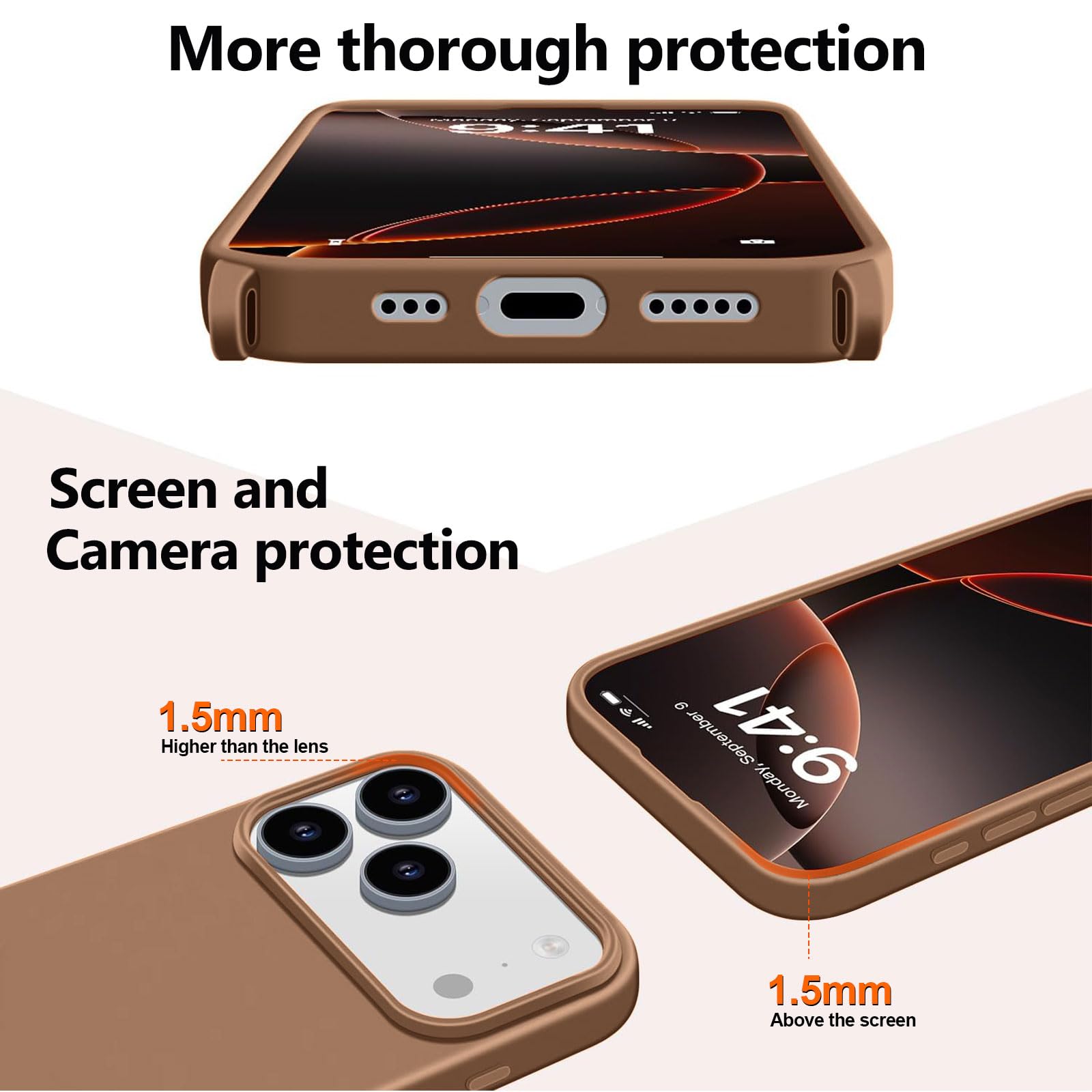 Etui na telefon komórkowy iPhone 17 Pro, bumper, ze sznurkiem na szyję, etui ochronne ze sznurkiem na szyję, silikonowe, z regulowanym sznurkiem, miękkie tworzywo TPU, kolor mleczna