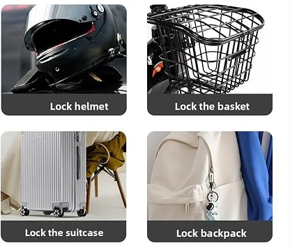 3 Digit Combination Lock, Keyless Padlock for Luggage, Gym Lockers, Cabinets, and Storage Drawers(Black)