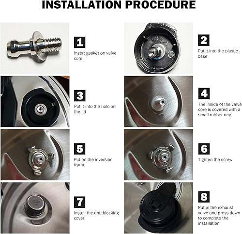 Miniatura 6 de Hemoton Válvula de liberación de olla a presión eléctrica Herramienta de alivio de válvula de jigger pieza de repuesto Accesorios de liberación de