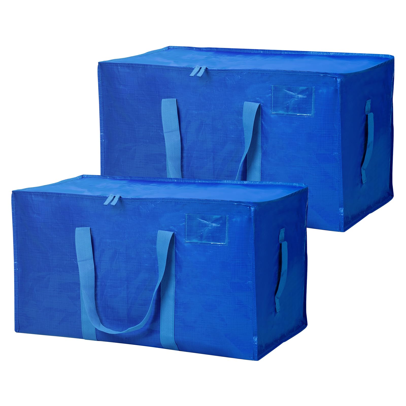 Cinnani Set da 2 Borse di stoccaggio extra large,Borsa Portaoggetti Grande da 90L, Impermeabile con robuste maniglie e cerniere,per traslochi,viaggi,campeggio,attrezzi da giardinaggio,67x35x38cm