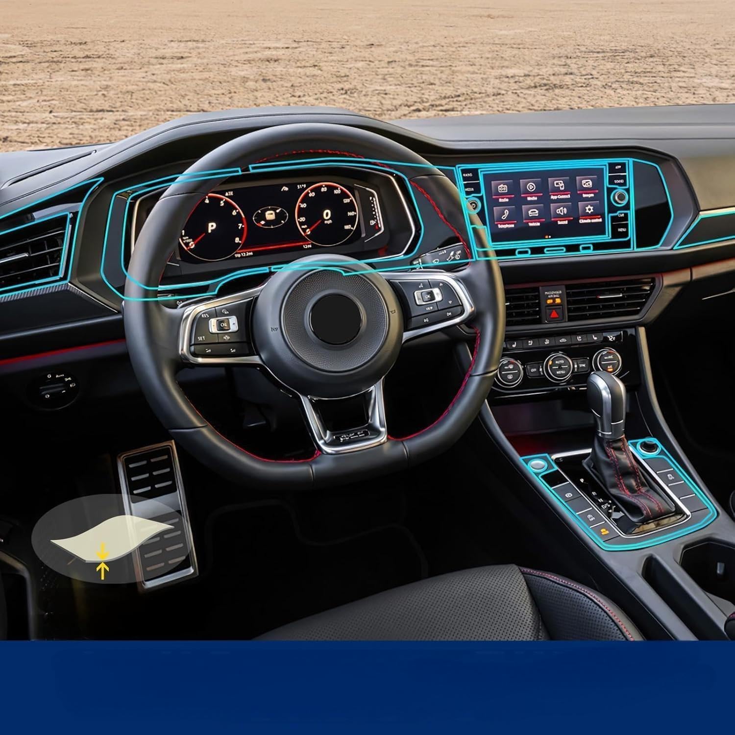 YORUVA カーペイント保護フィルム TPU HD フィルム スクラッチプロテクター インテリアアクセサリー 2019-2023 