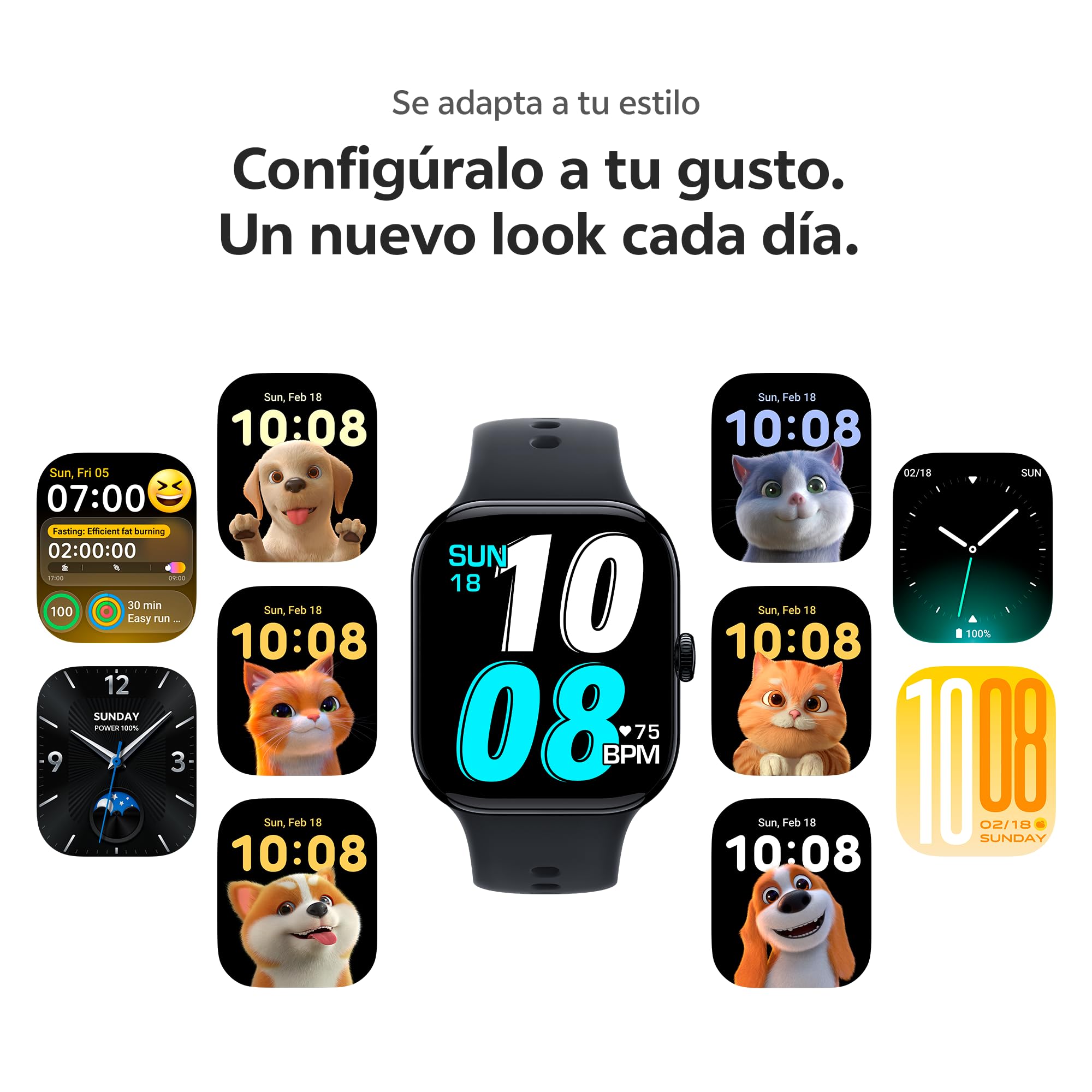 Vivo Watch GT2 Reloj Inteligente con batería de 25 días, Llamadas Bluetooth, Modos Pádel y Tenis Pro, Tarjetas de Acceso NFC, más de 100 Modos Deportivos, Pantalla de 2.07", GPS