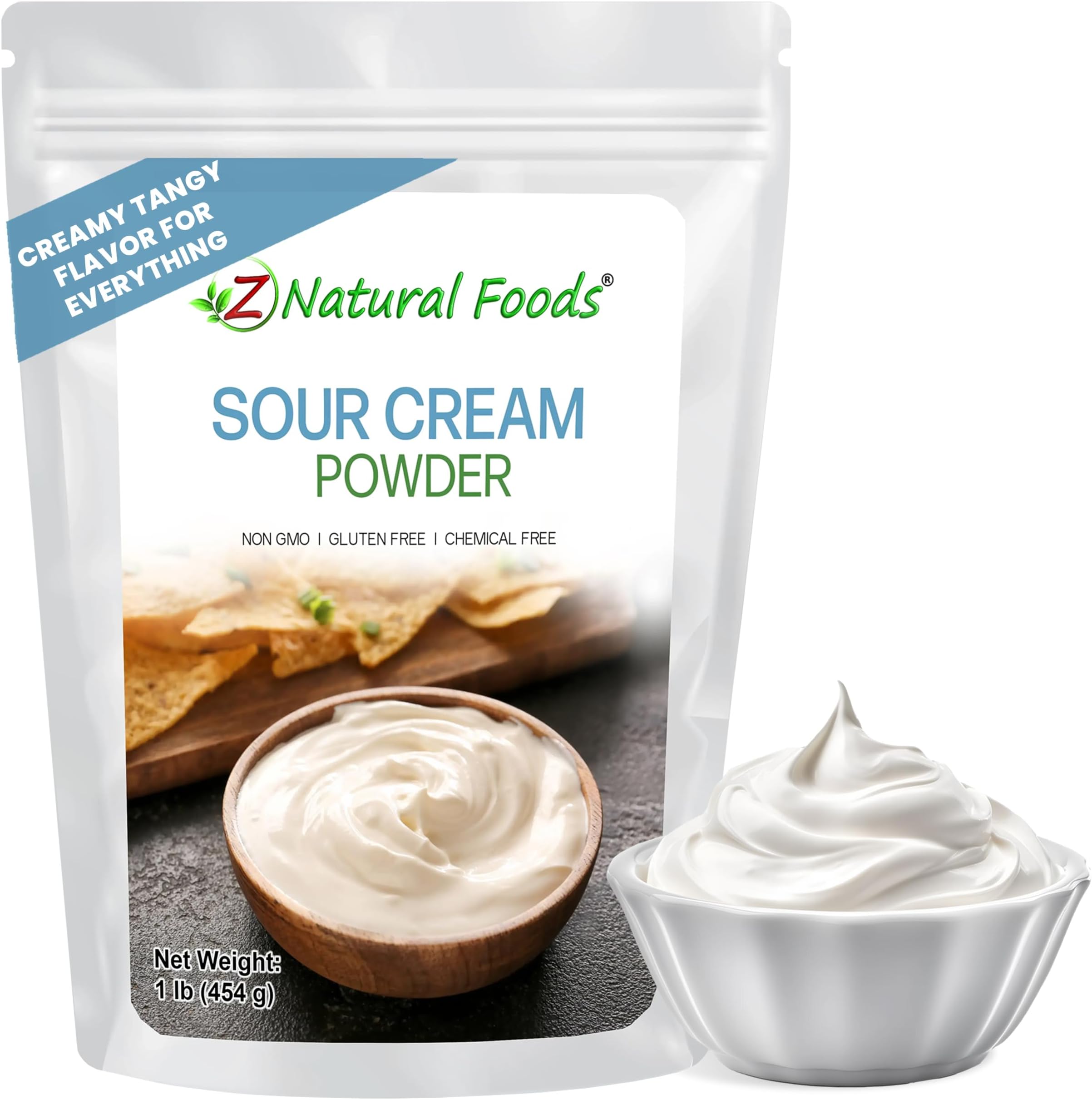 Z Natural Foods Sour Cream Powder - Long Shelf Life, Easy 2:1 Mix