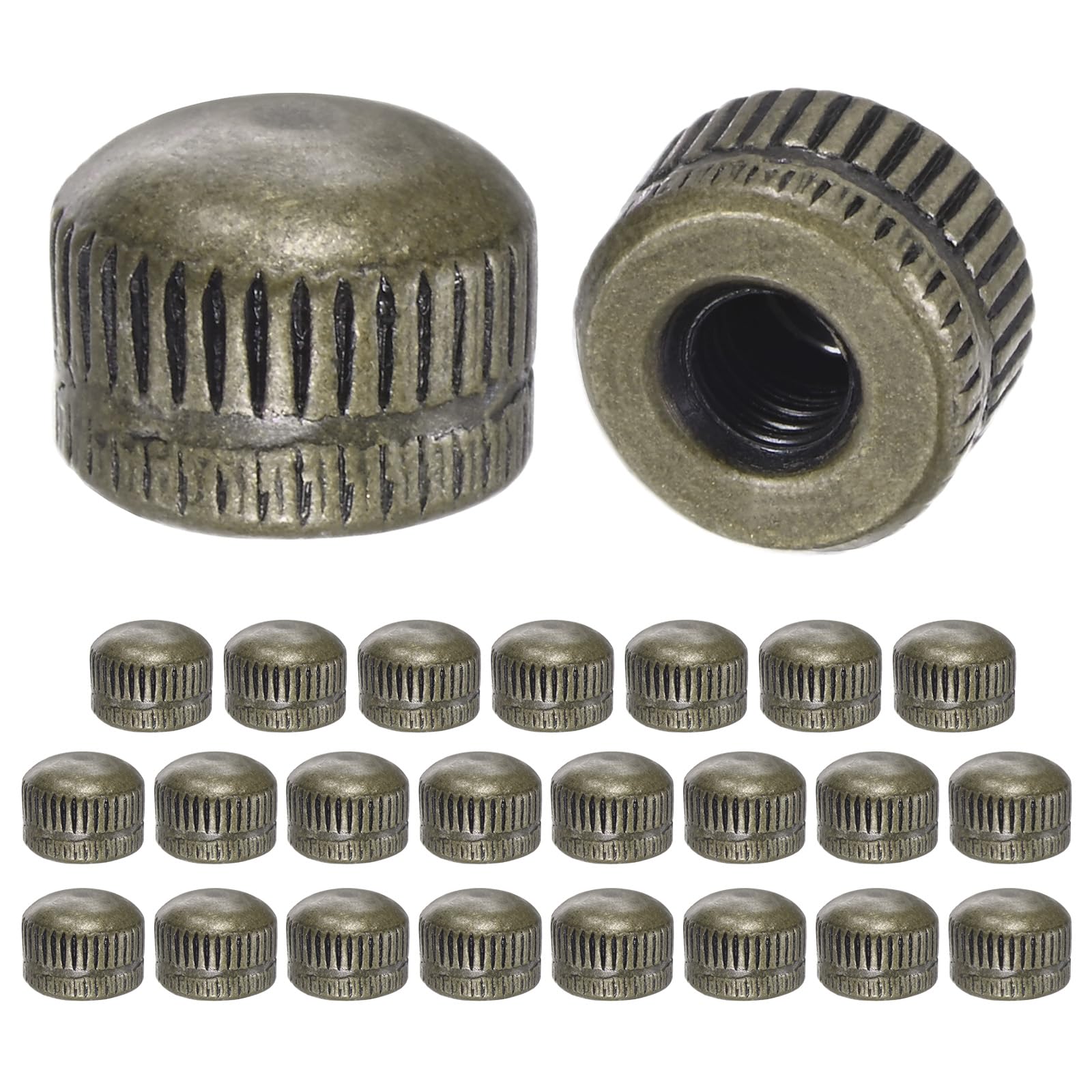 M METERXITY 25-Pack Threaded Cap Nuts