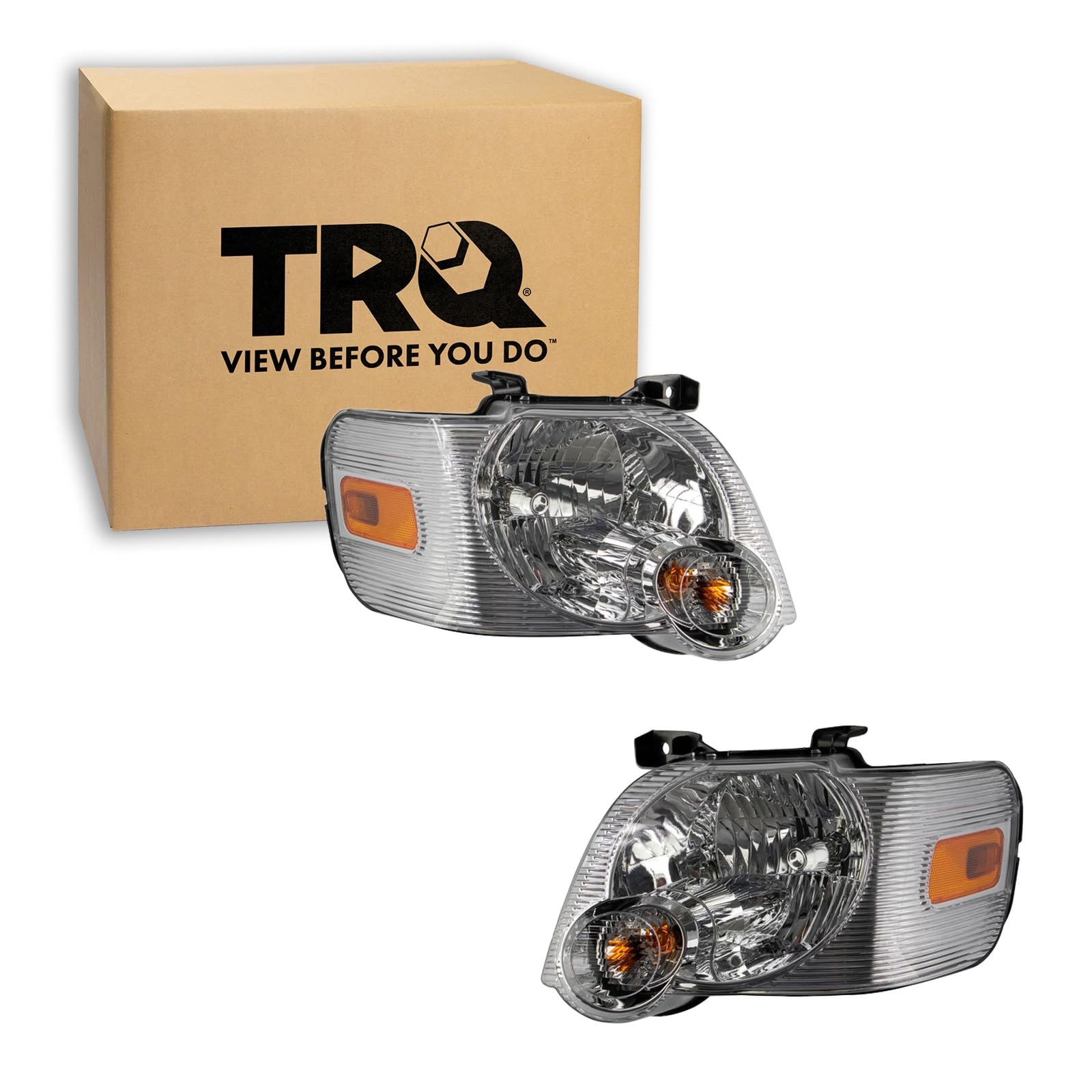 TRQ Headlight Assembly Set FO2502220 FO2503220
