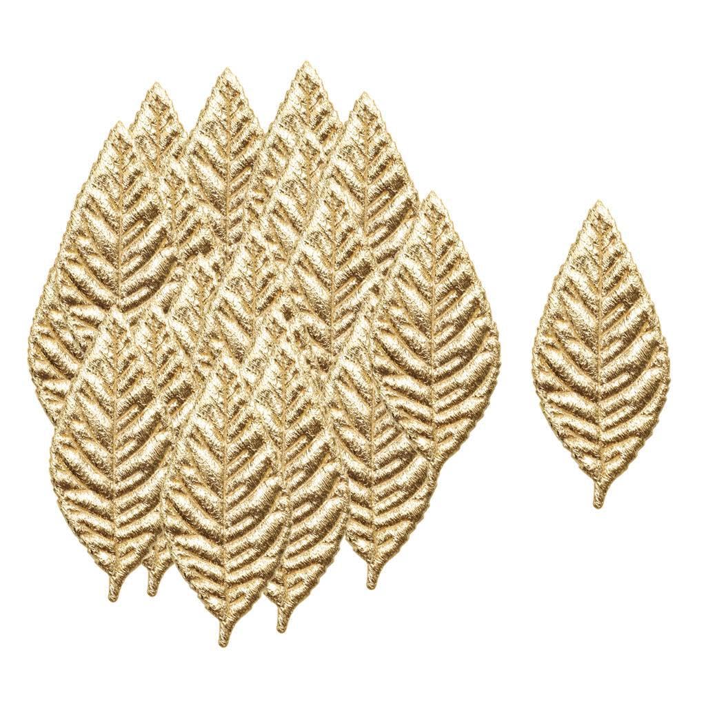 Zambuph Artful Artificial Leaves Applique Exceptional Silk Leaves Scrapbooking Embellishing Photography Background And Trendy Home Decor Artificial DIY Craft