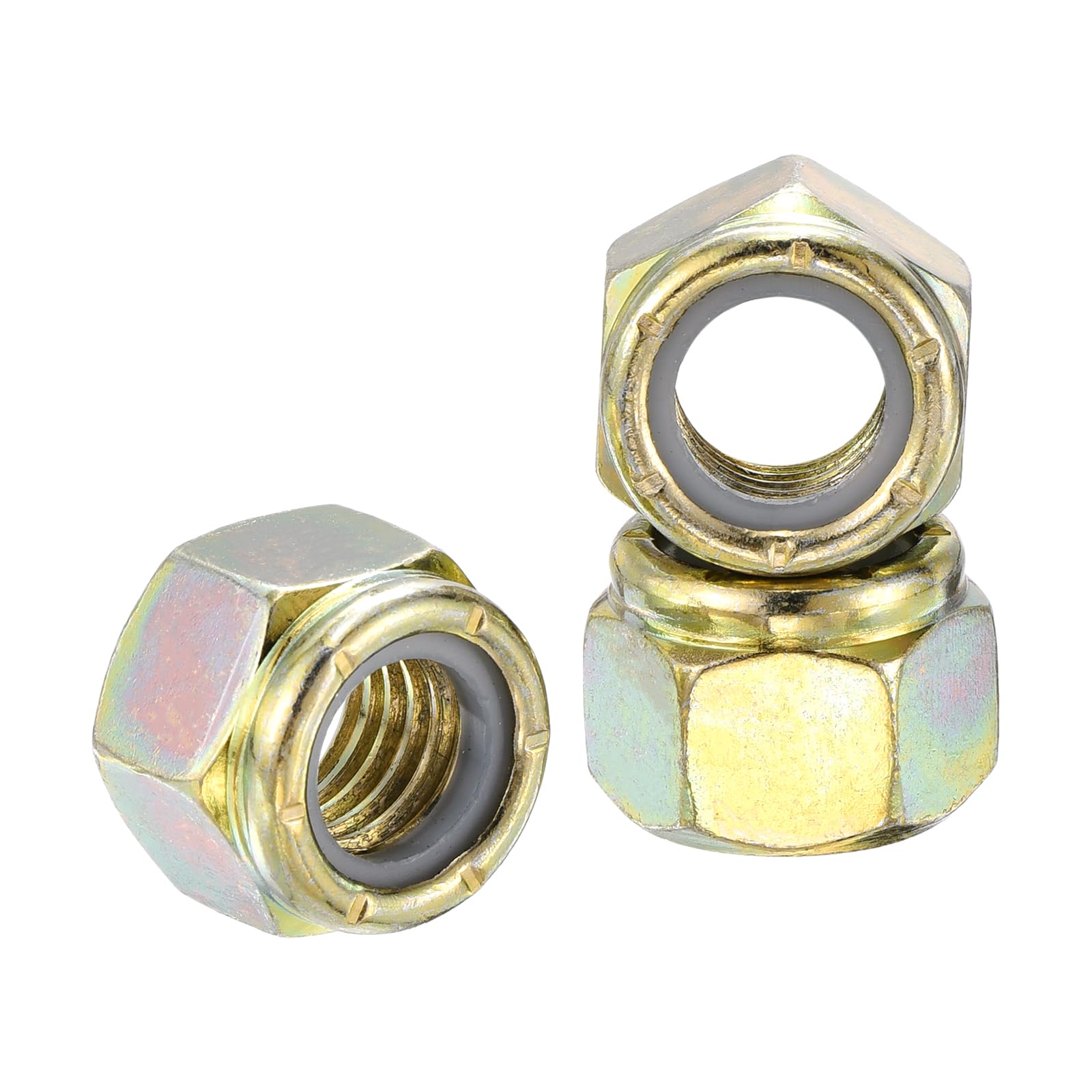 Kozelo 15Pcs 1/2"-20 Nylon Locking Hex Nuts CarbonSteel Yellow โ image 1