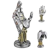 Cyberpunk Decor Silverhand Mechanical Hand, Gaming Controller Holder Stand, 9.6 Inch Resin Gaming Desk Accessories for Room, Porch, Shelf, Home Decor