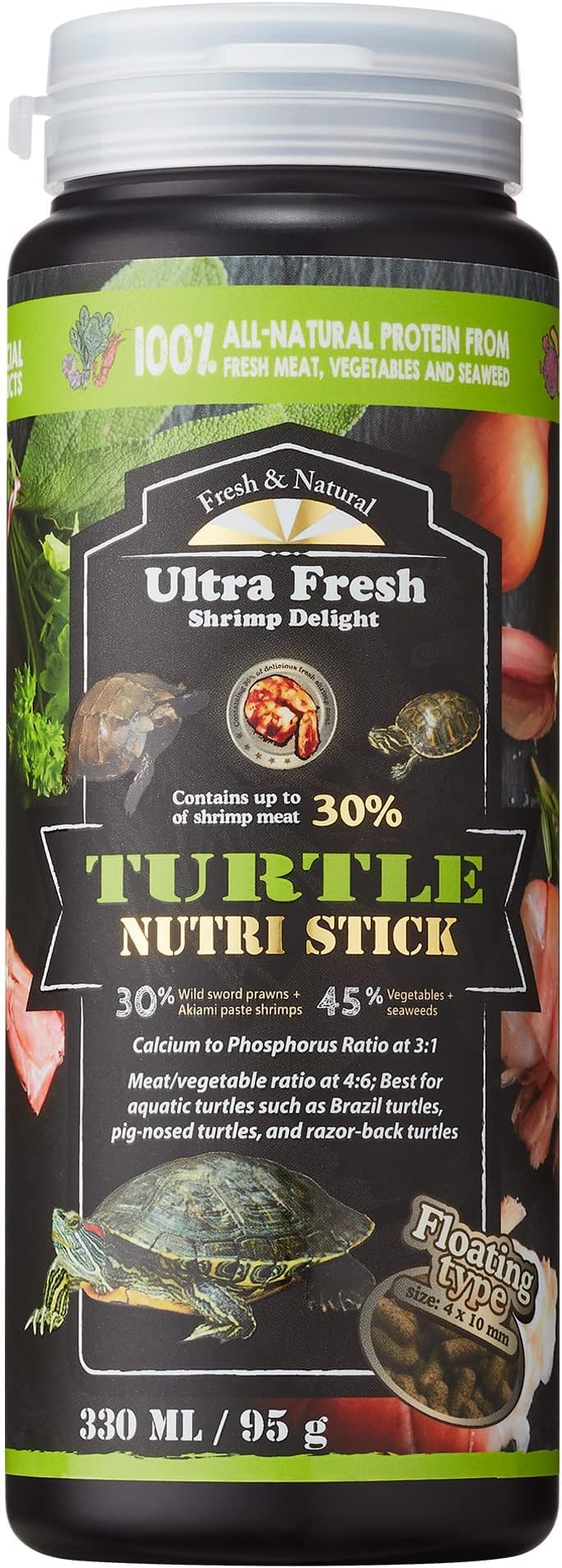 Aquatic Turtle Food Maintenance 2 Lbs Bulk for Adult