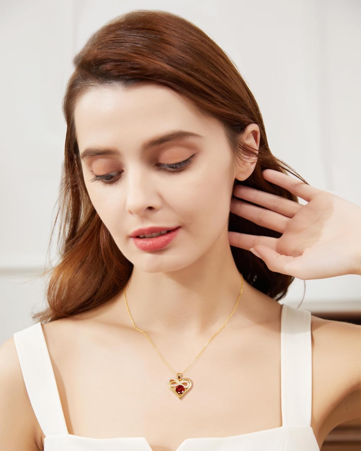 Heart Pendant Necklace for Women, Birthstone Infinity Heart Pendant - Sterling Silver Necklace for Wife or Girlfriend, Perfect Anniversary, Birthday, or 'I Love You' Gift, Timeless Jewelry She’ll Treasure - Image 8