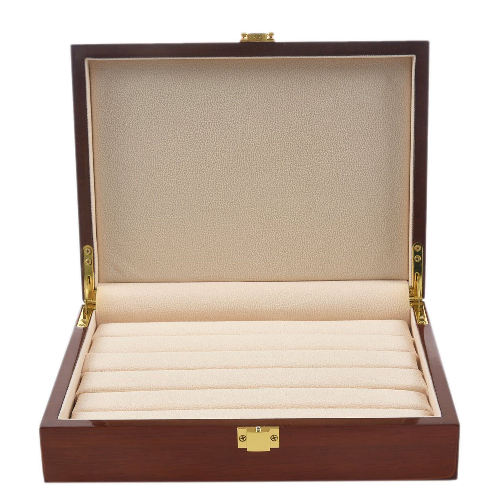 3X Caja de Exhibición de Madera Vintage Exhibición de para Anillos Aretes Gemelos