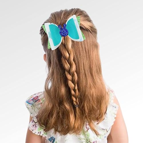 Miniatura 7 de SHUANGART Plantilla reutilizable para hacer lazos de tamaño grande, añade dos hojas de cuero sintético de tamaño A4 para la práctica de bricolaje,