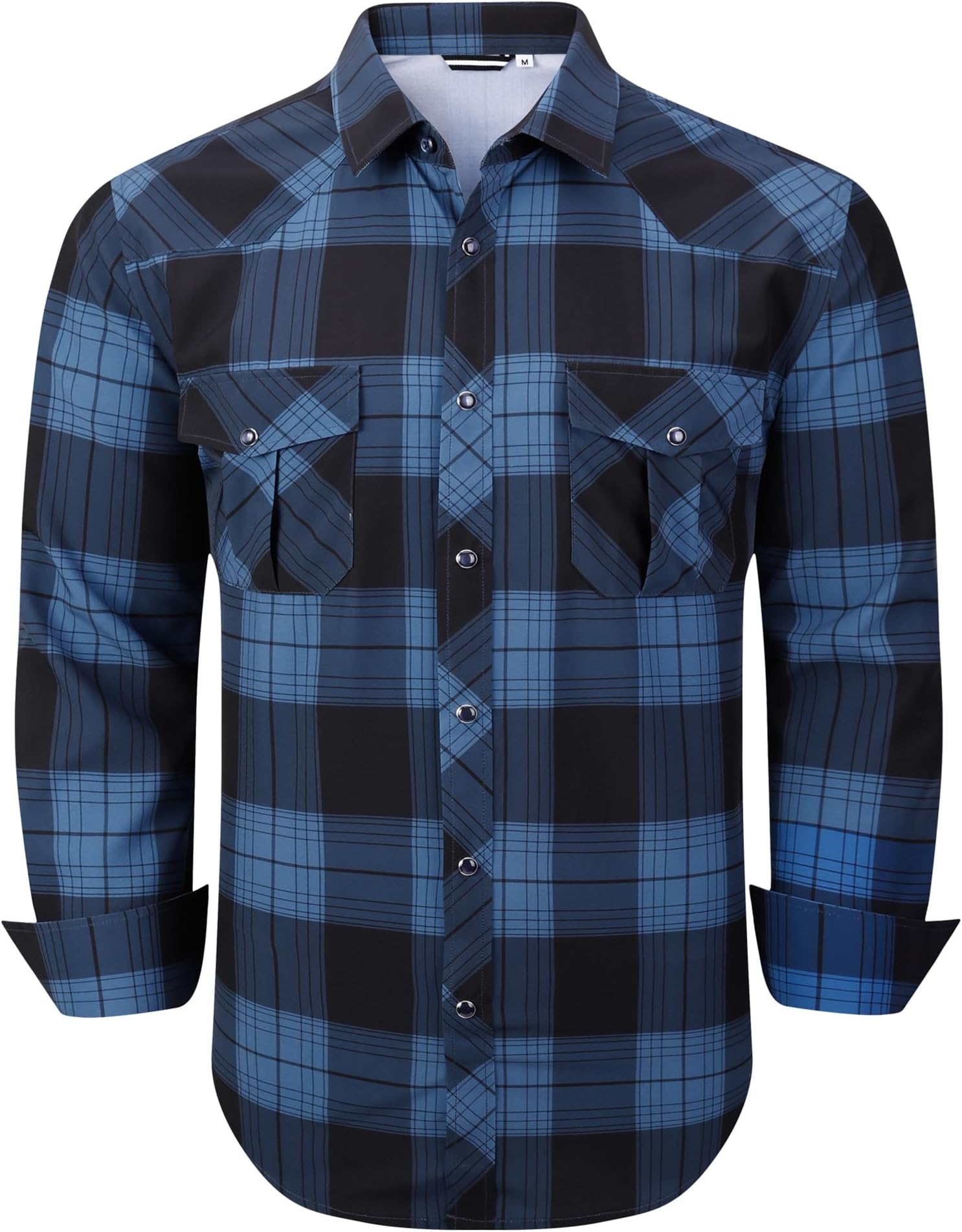 Alex VandoMens Western Shirts Long Sleeve Casual Cowboy Shirts for Men