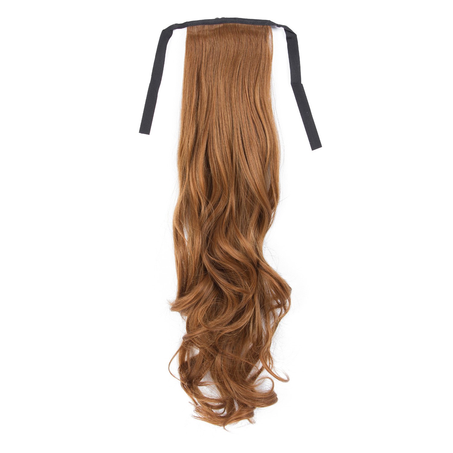 Curly Ribbon Ponytails Drawstring Synthetic Hairpiece Wavy